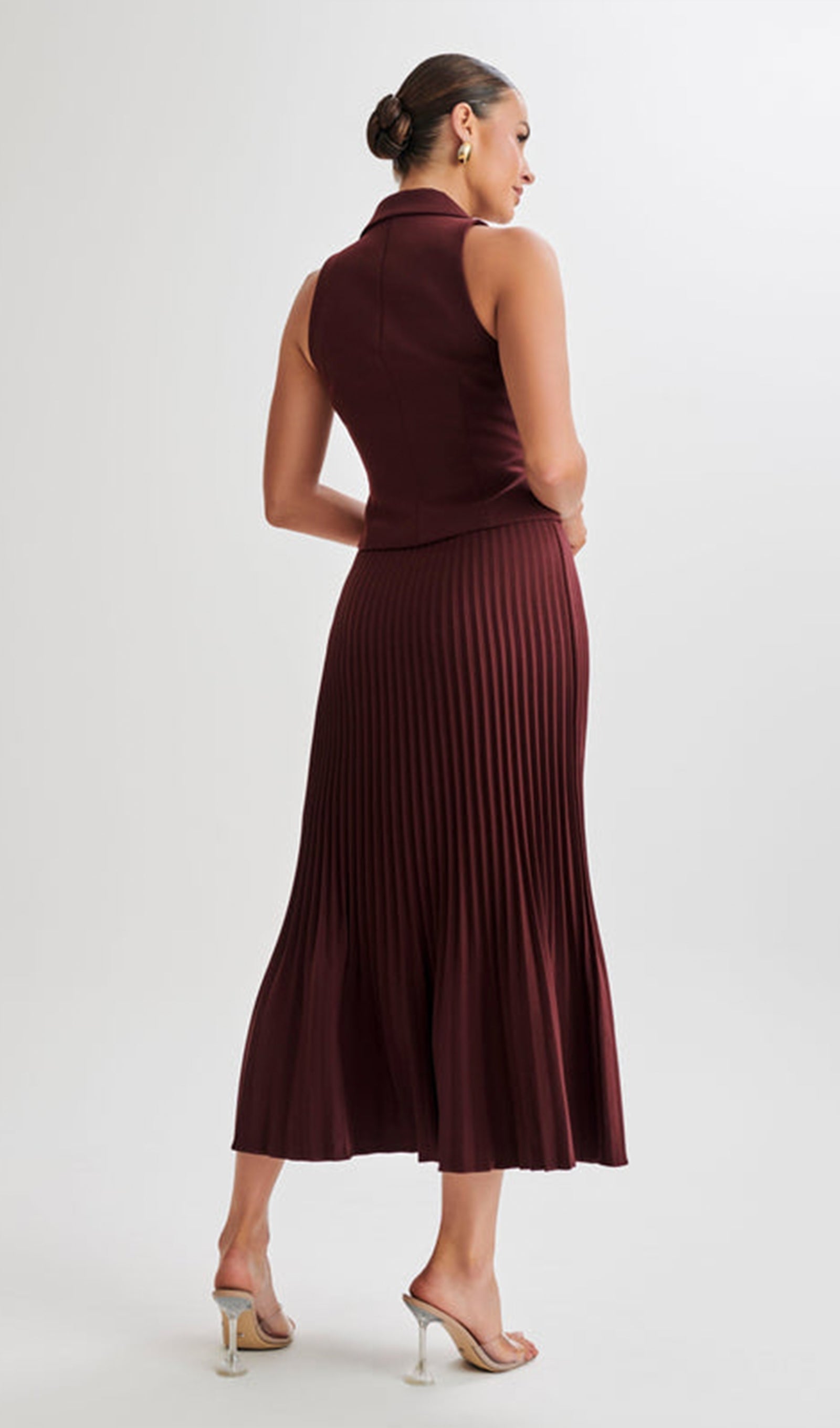 Takım Elbise Midi Elbise İki Parça Takım