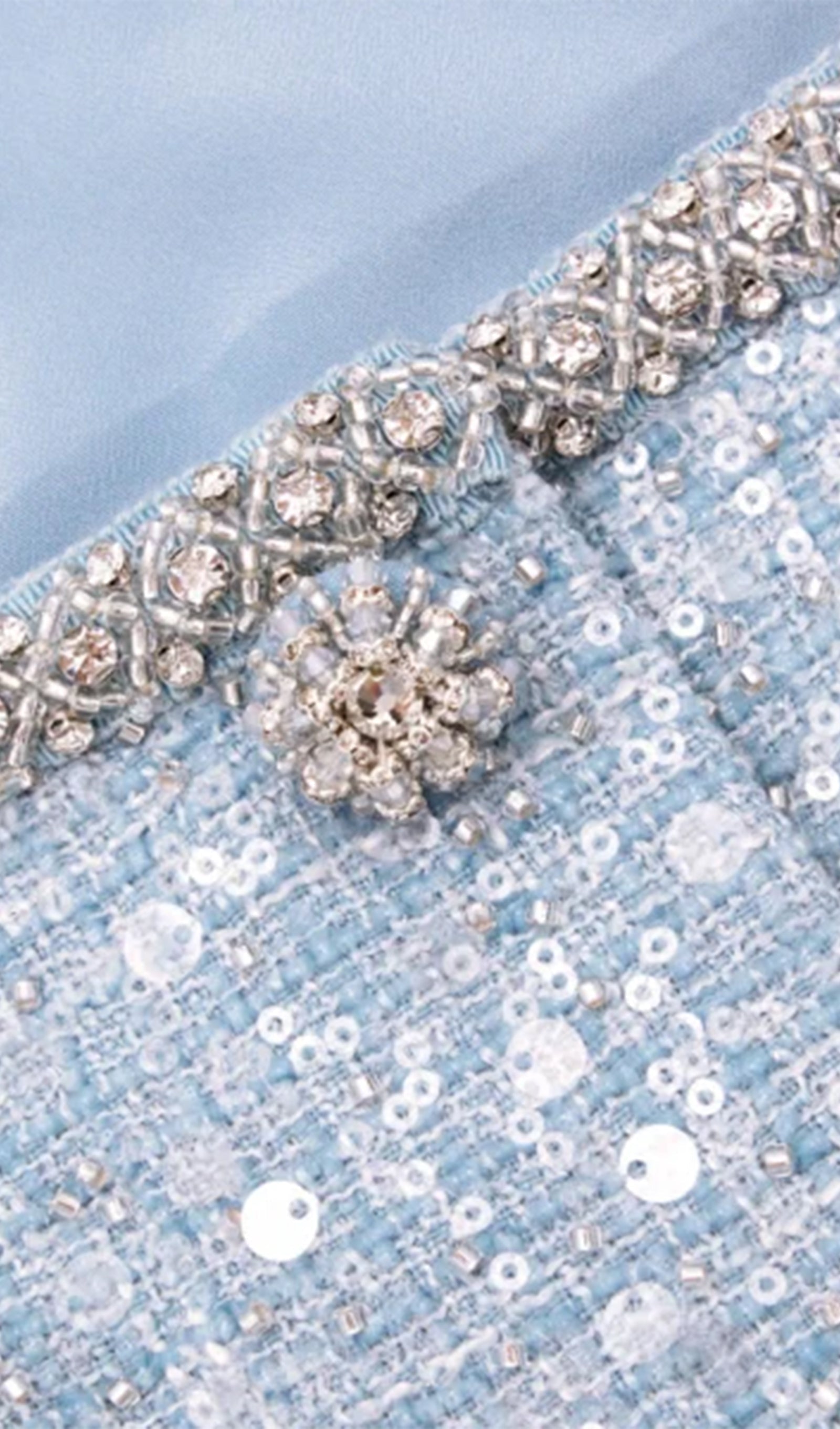 Payet Buklet Tüylü Mini Elbise