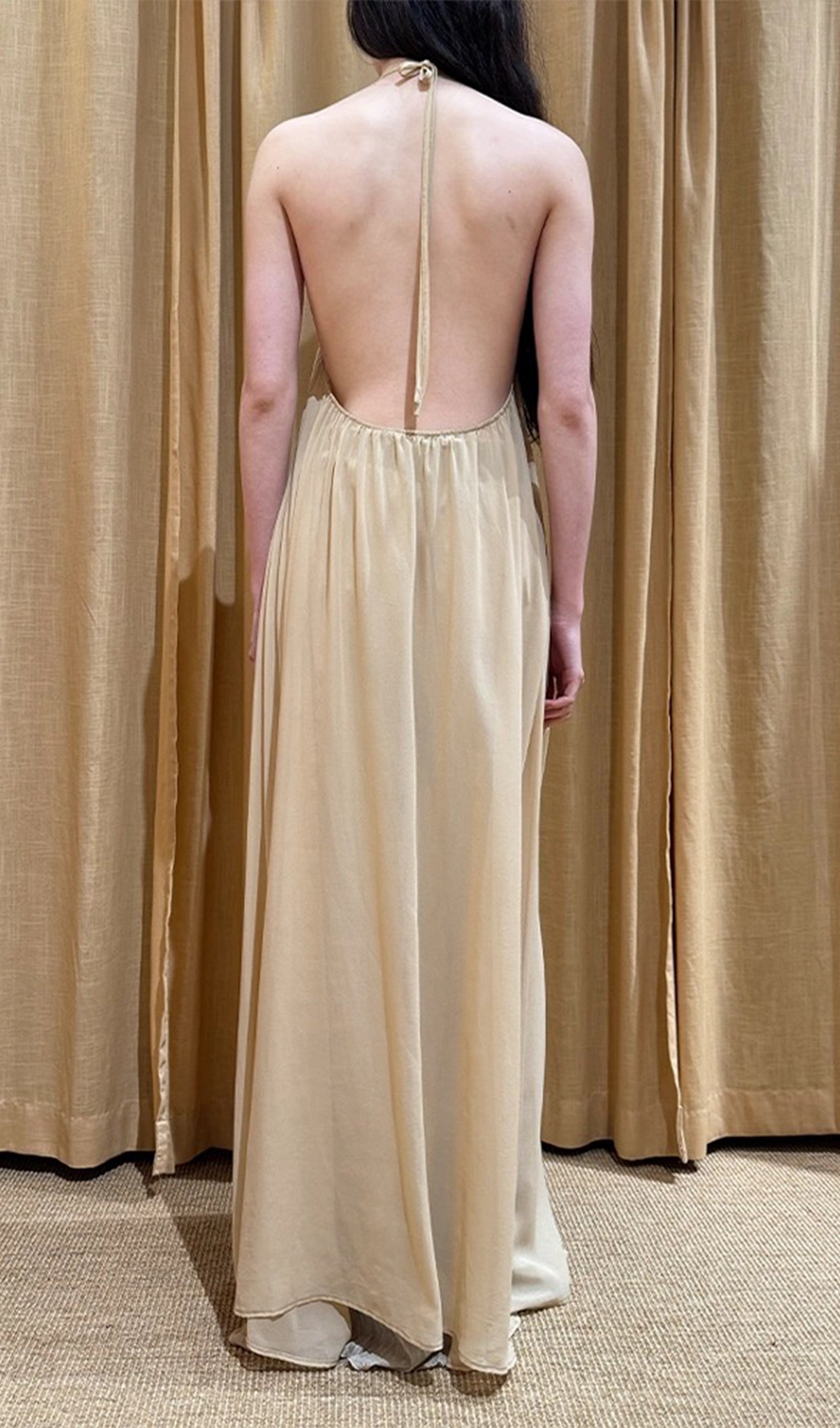 Slip Pamuklu Maksi Elbise