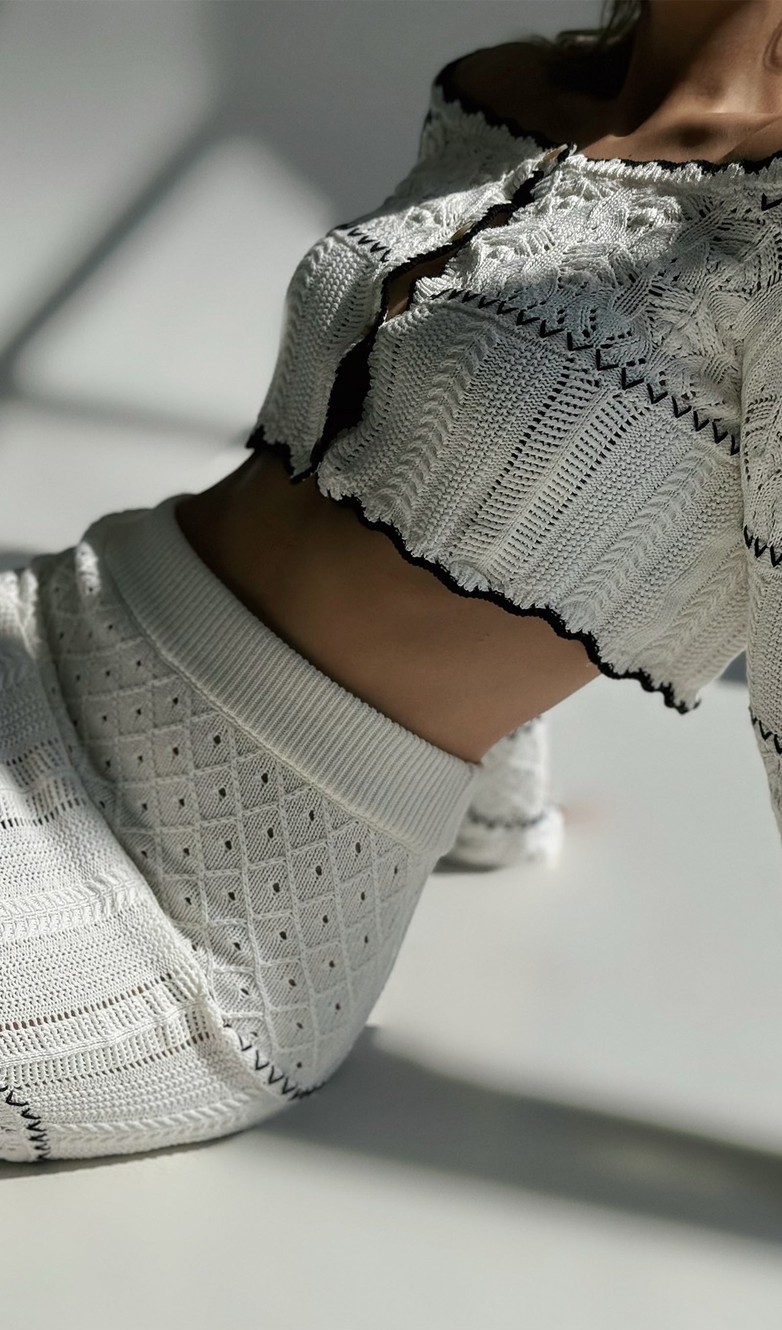 Biye Örgü İki Parça Takım Maksi Etek