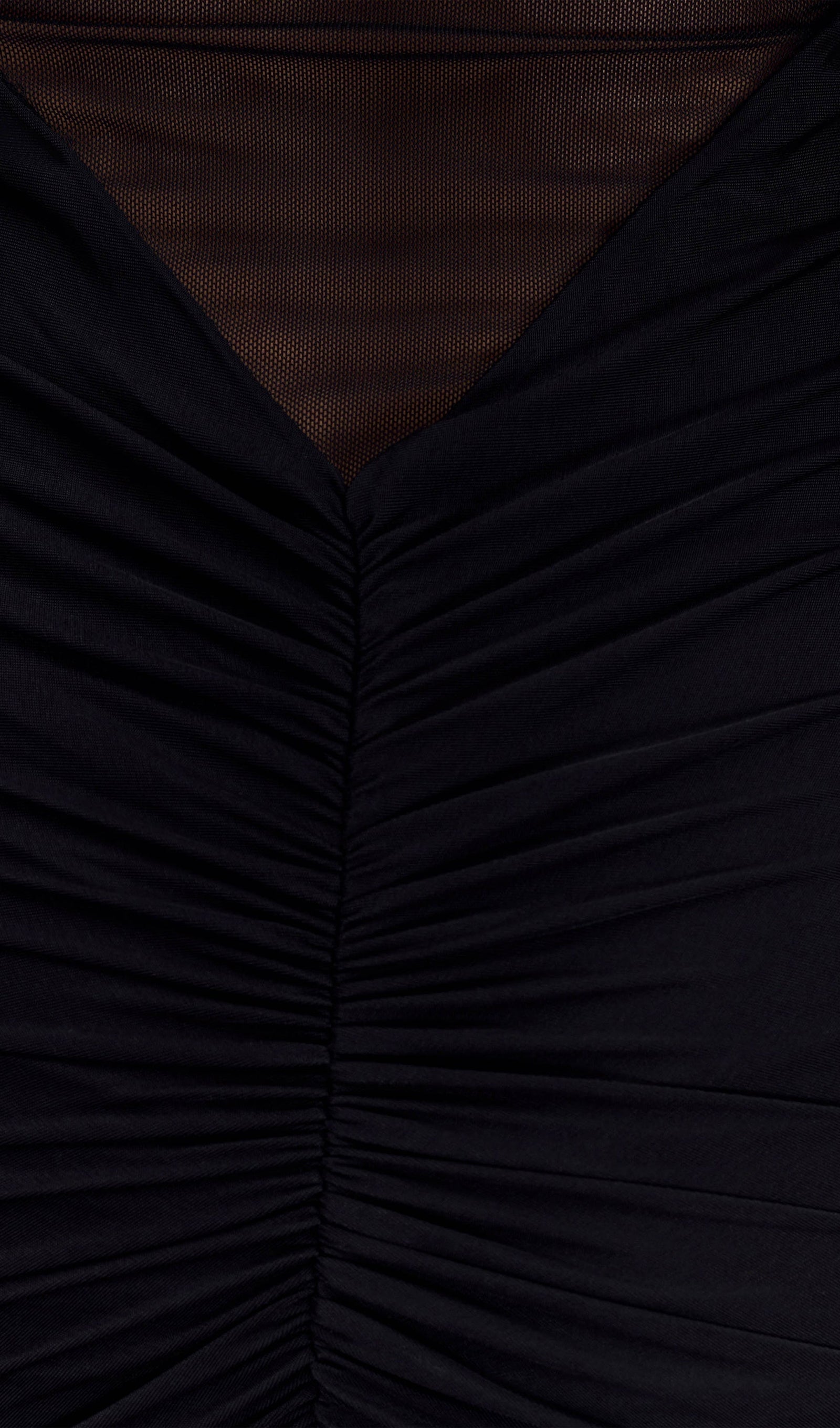 Tek Omuz Slinky Dantelli Maksi Elbise-Siyah