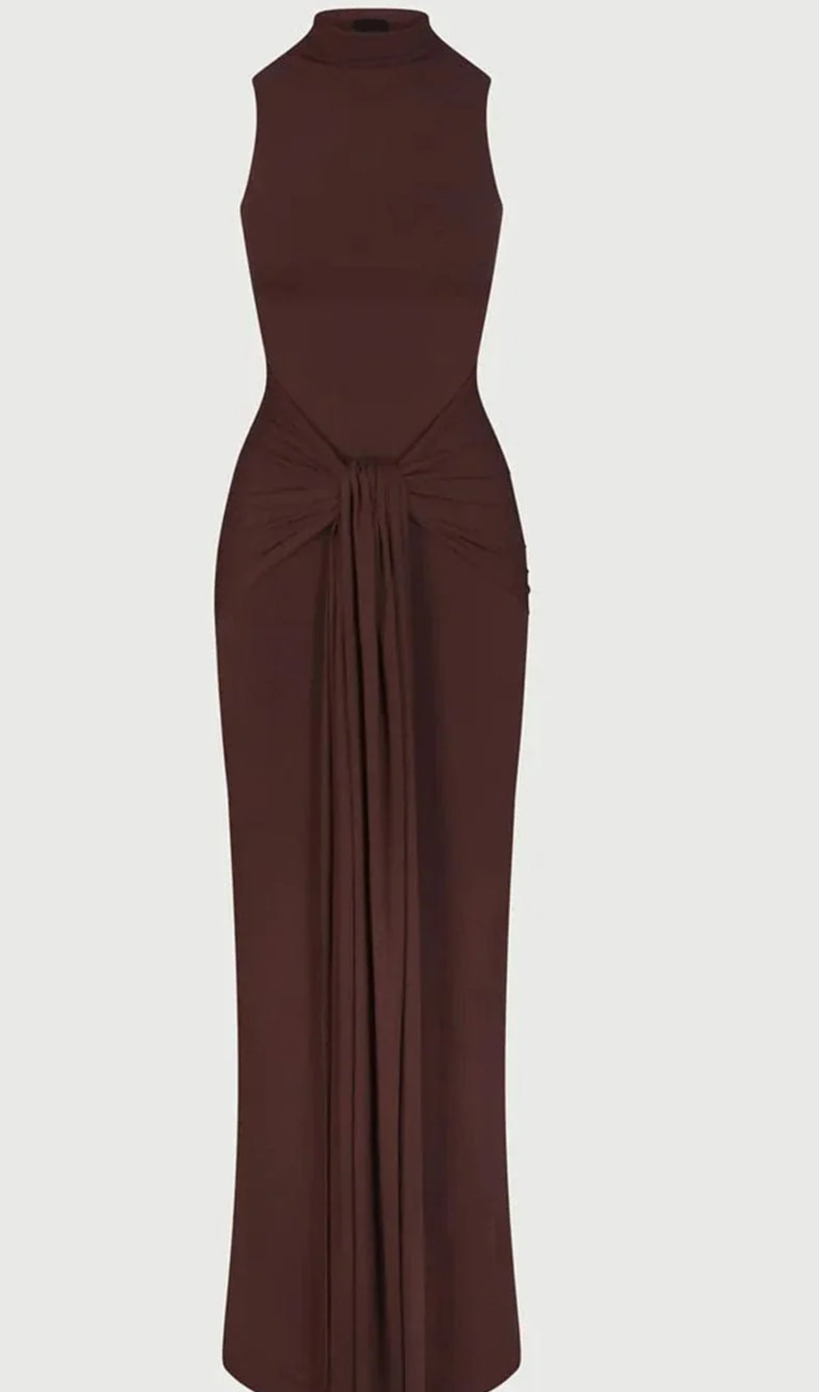 Düz Bodycon Dantelli Maksi Elbise