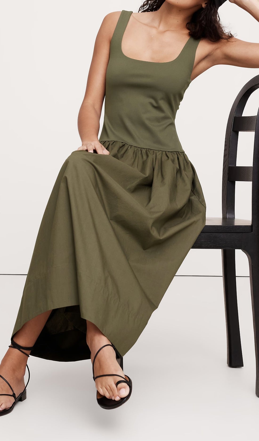 Damla Bel Midi Elbise