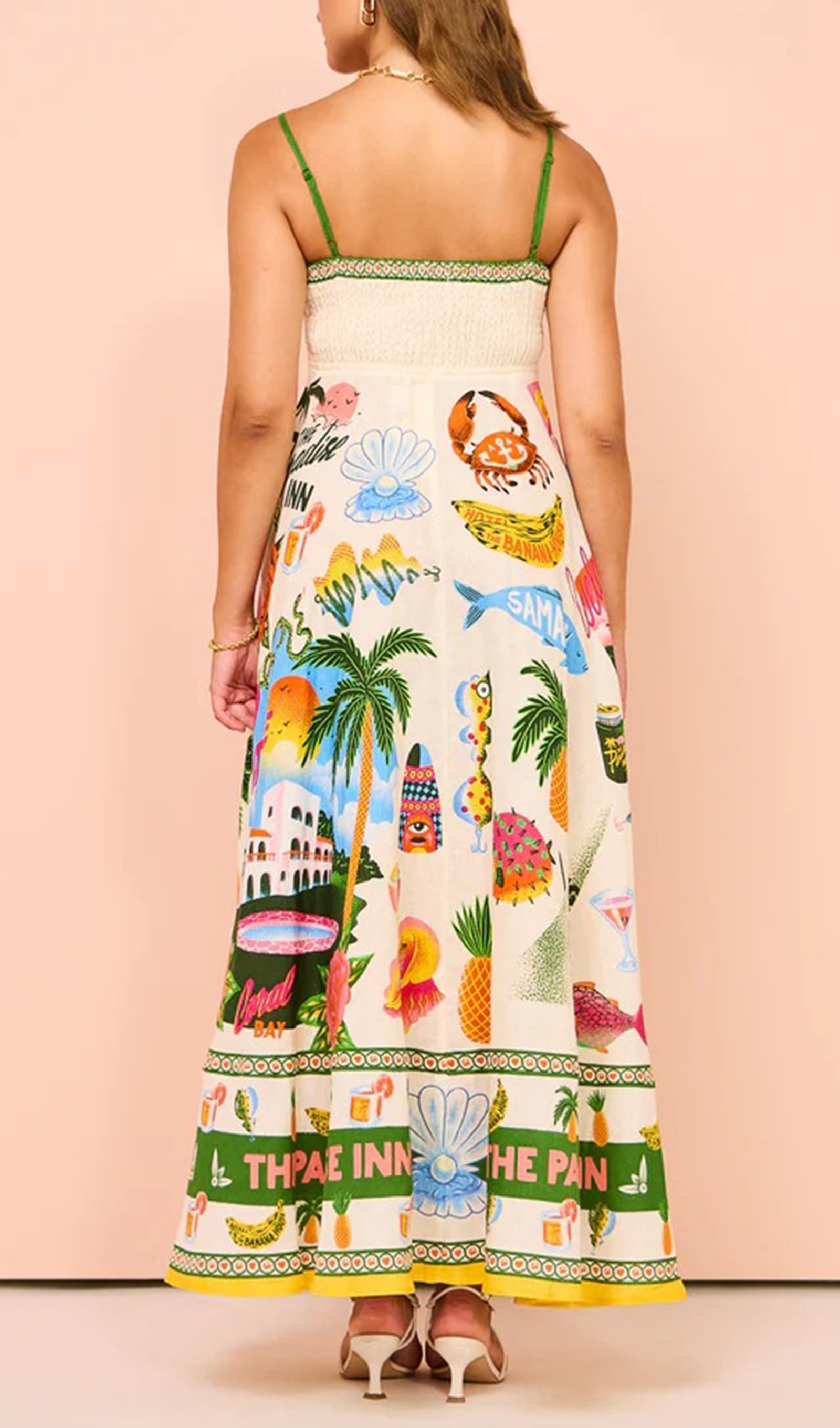 Çiçekli Seksi Maksi Slip Elbise