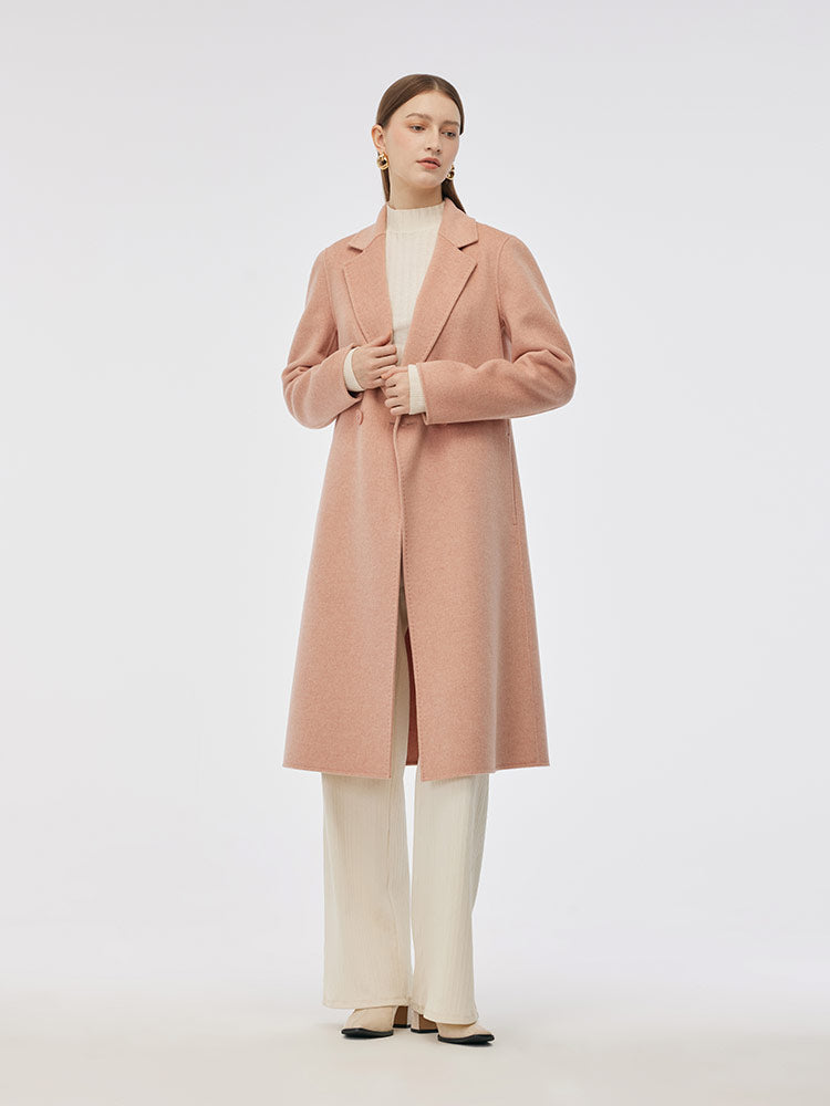 Çift Yüzlü Sırt Yırtmaçlı Kadın Kaban