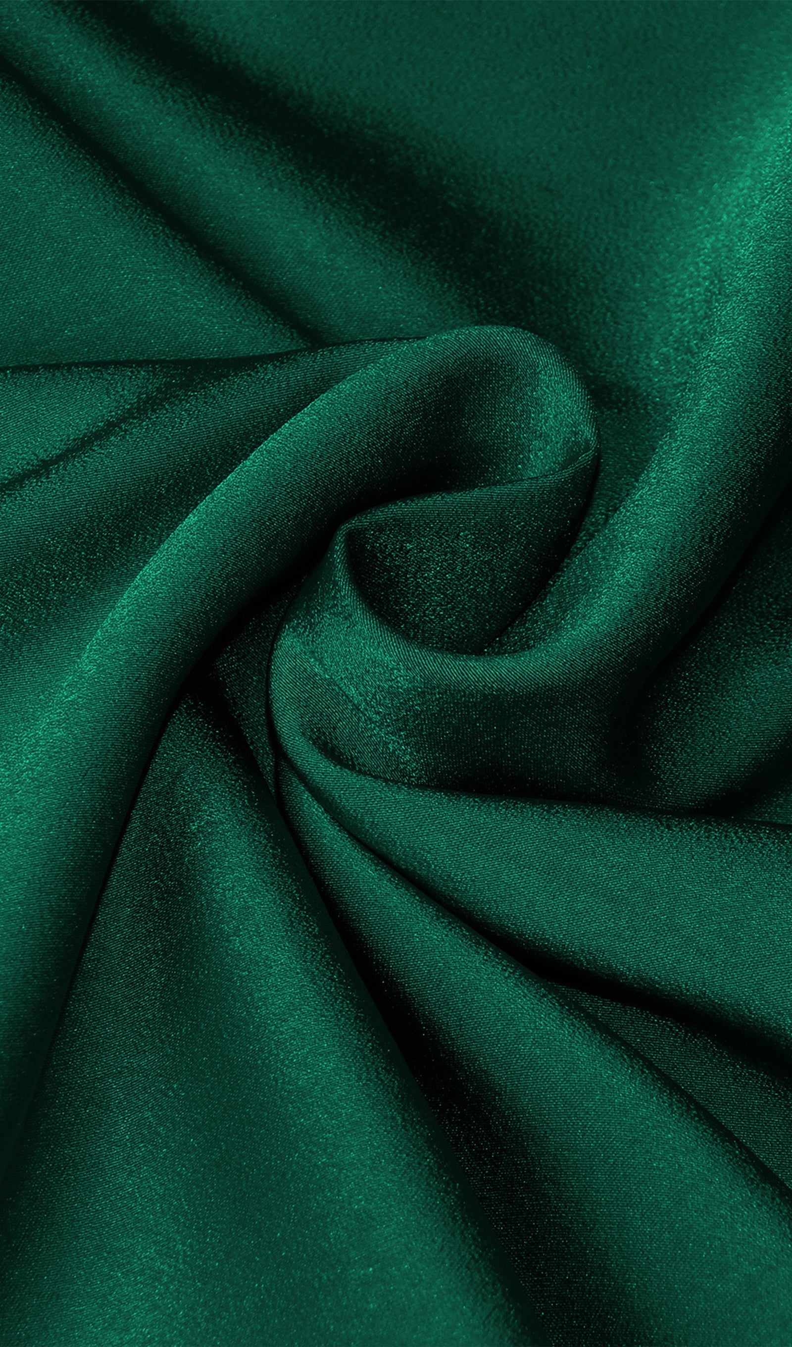 Asimetrik Saten Midi Elbise