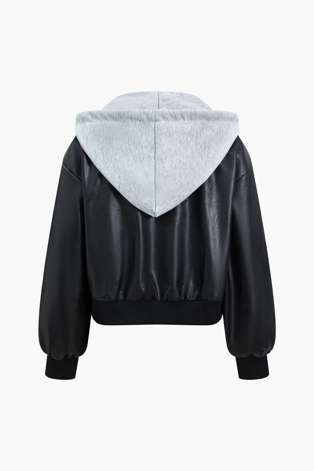 Kapüşonlu Cepli Fermuarlı Uzun Kollu Ceket