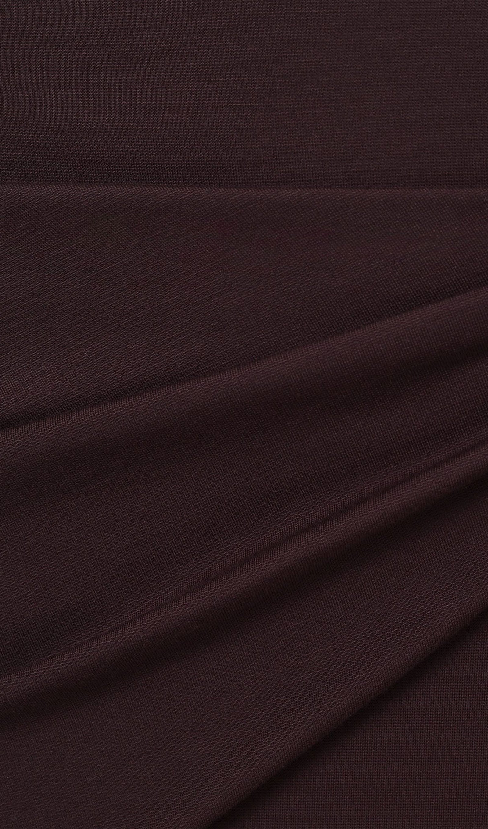 Jersey Seductive Fitted Maksi Elbise-Kahverengi