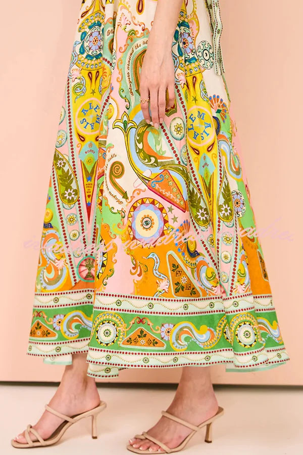 Serenade Keten Karışımı Cepli Maksi Elbise