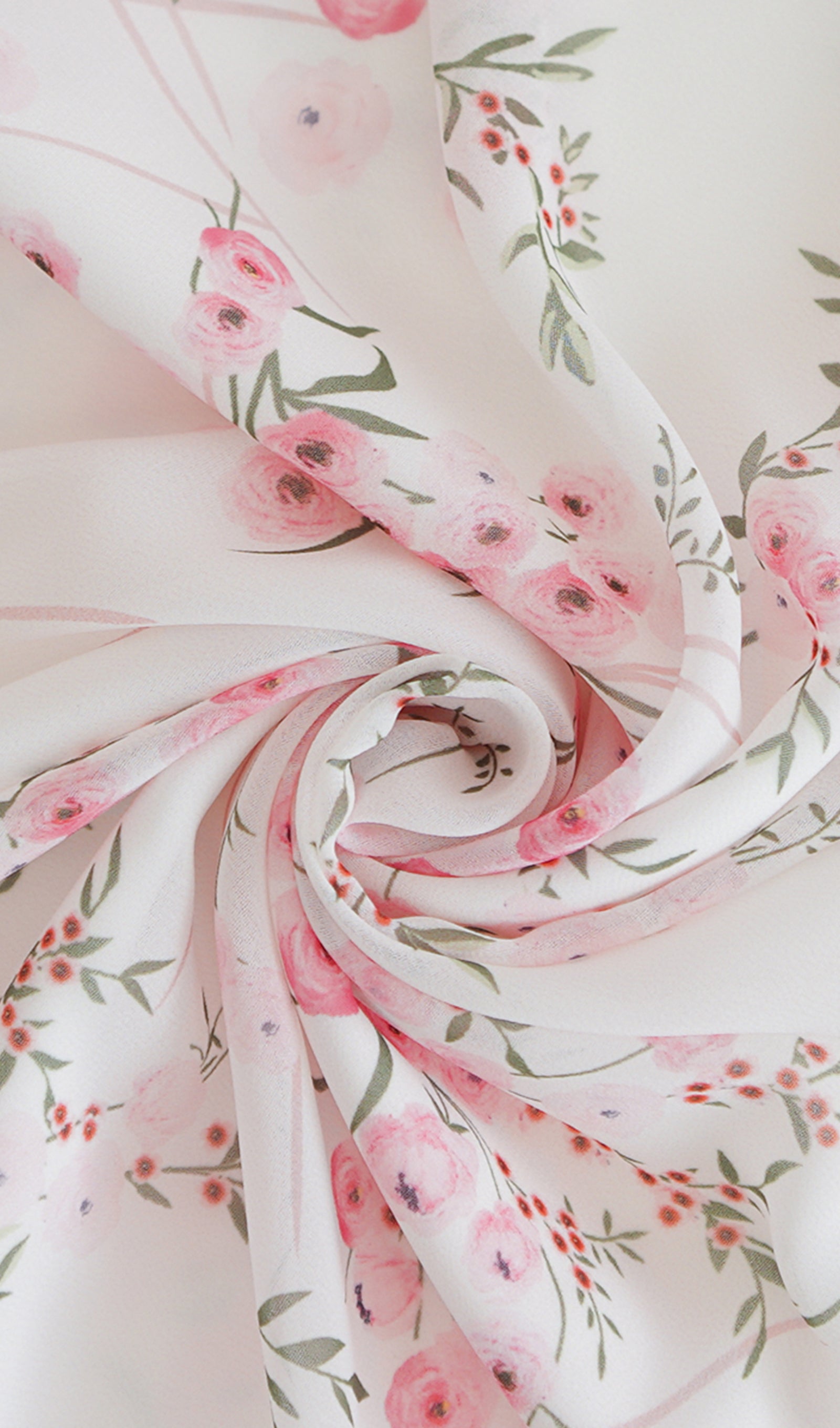 Uzun Kollu Çiçekli Fit ve Flare Maksi Elbise