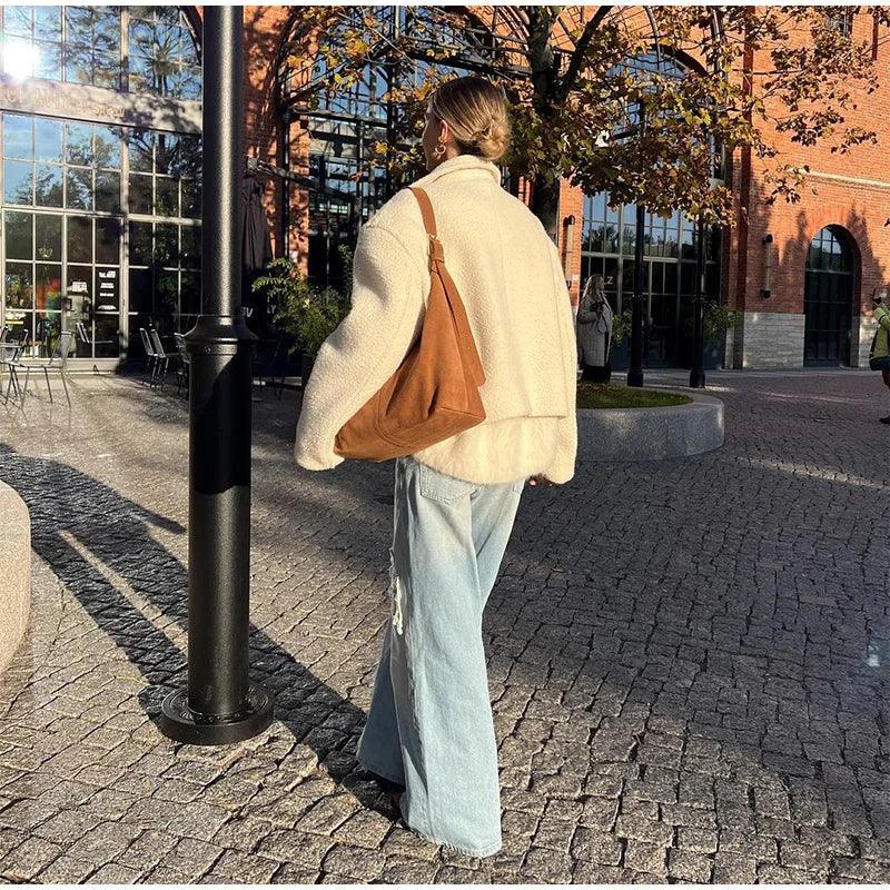 Ondine Fermuarlı Yünlü Ceket