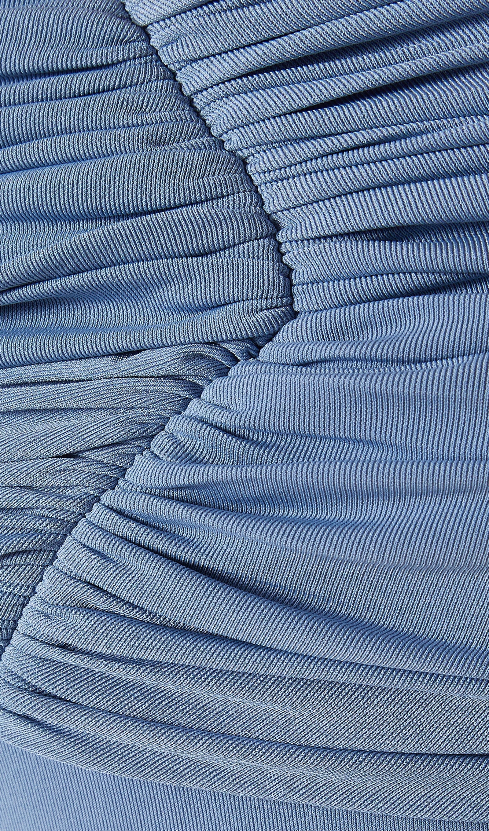 Jersey Drapeli Omuzları Açık Maksi Elbise