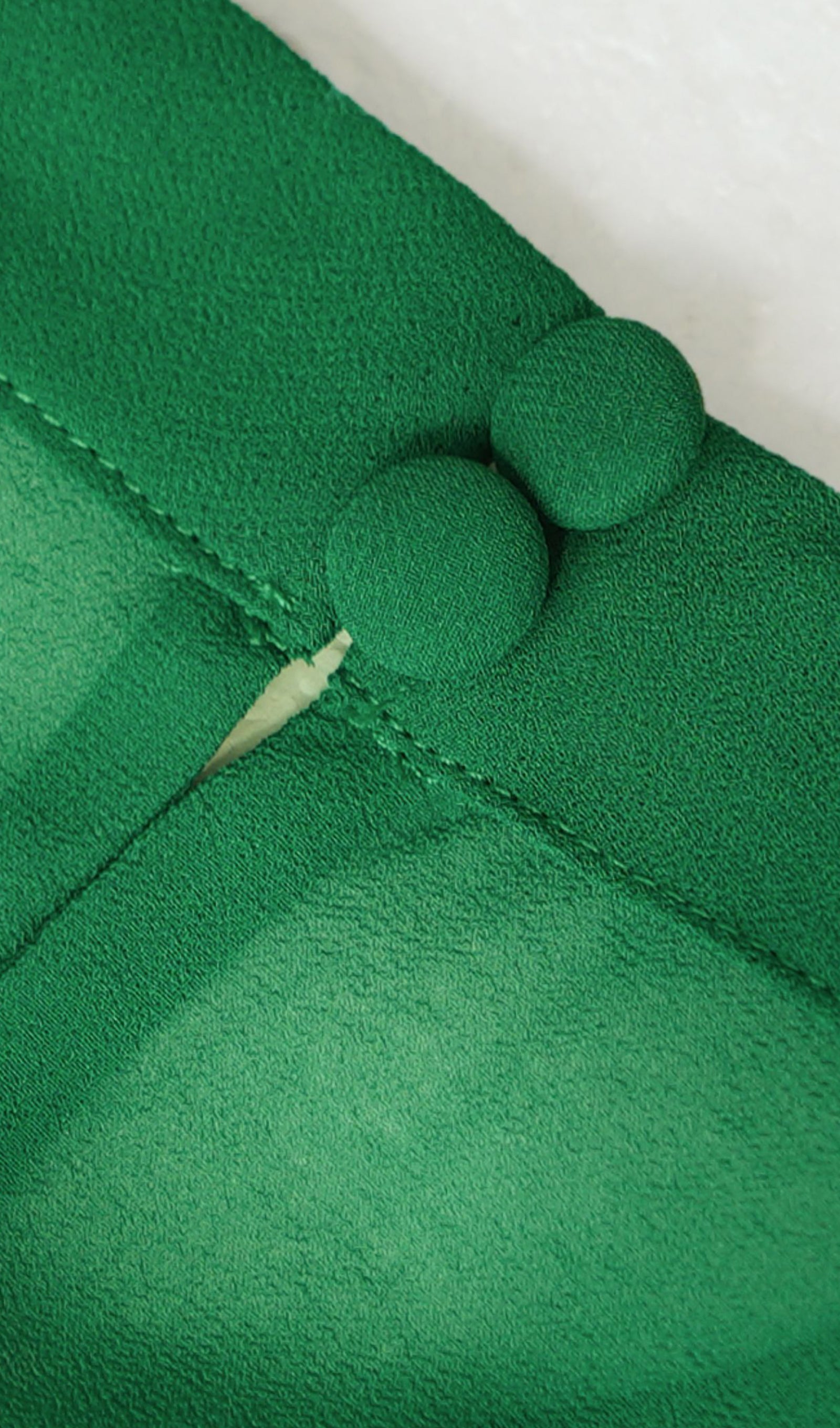 Fit ve Flare Maksi Fırfırlı Pileli Dantel Elbise Yeşil