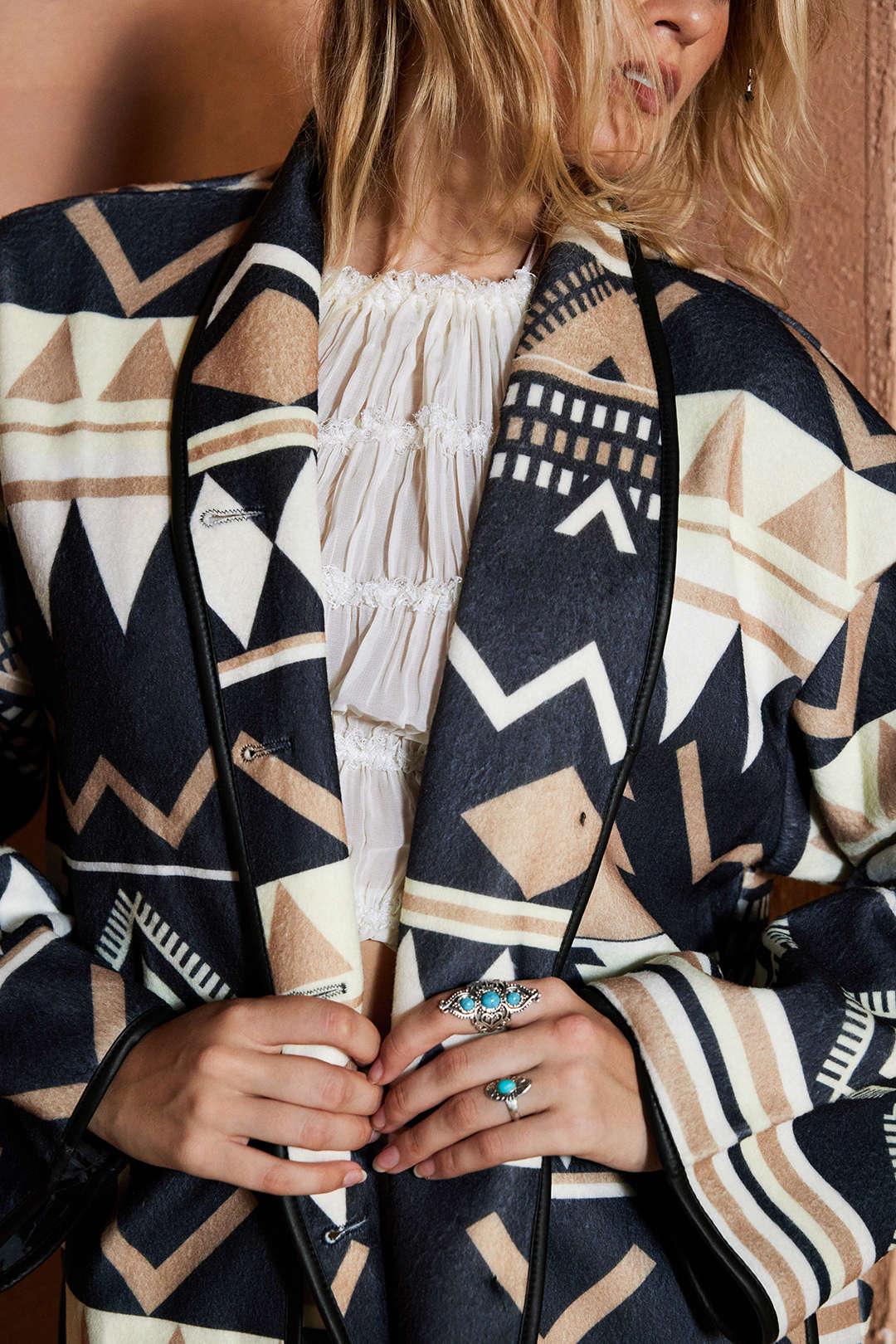 Nomadic Pattern Oversize Ceket