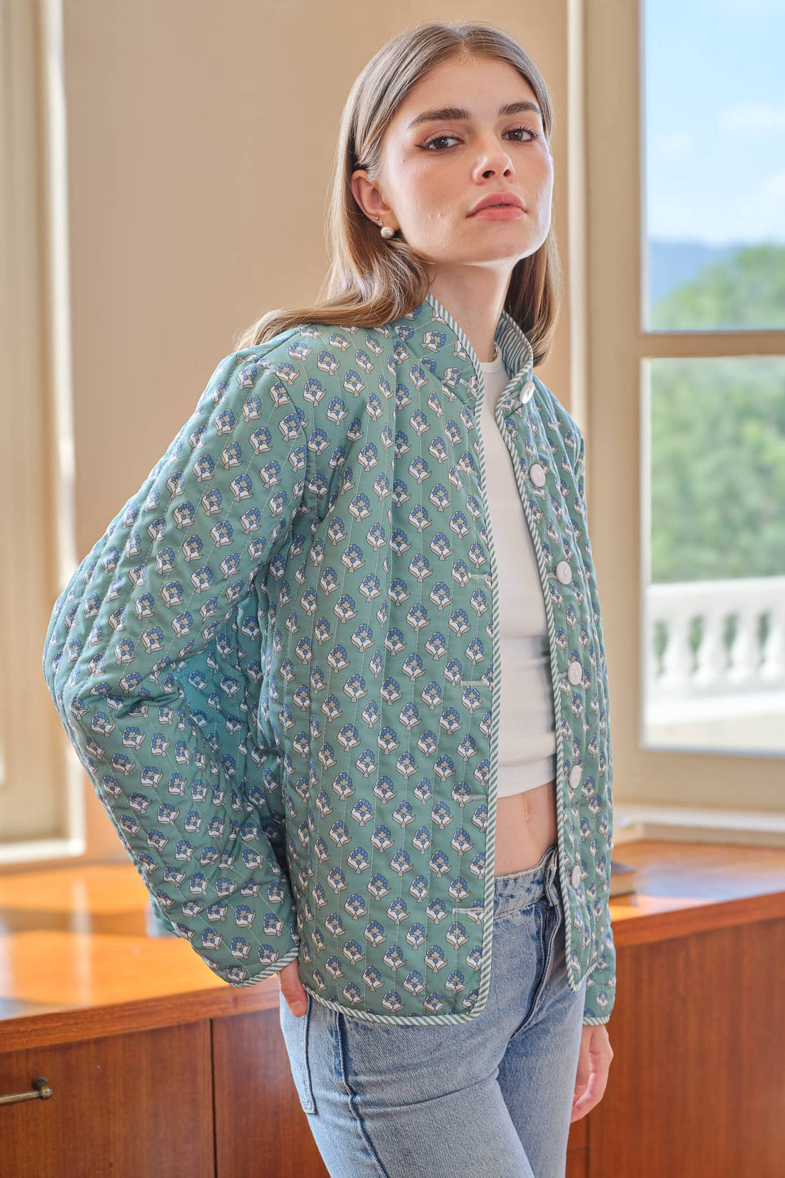 Çift Taraflı Tiffany Kapitone Ceket