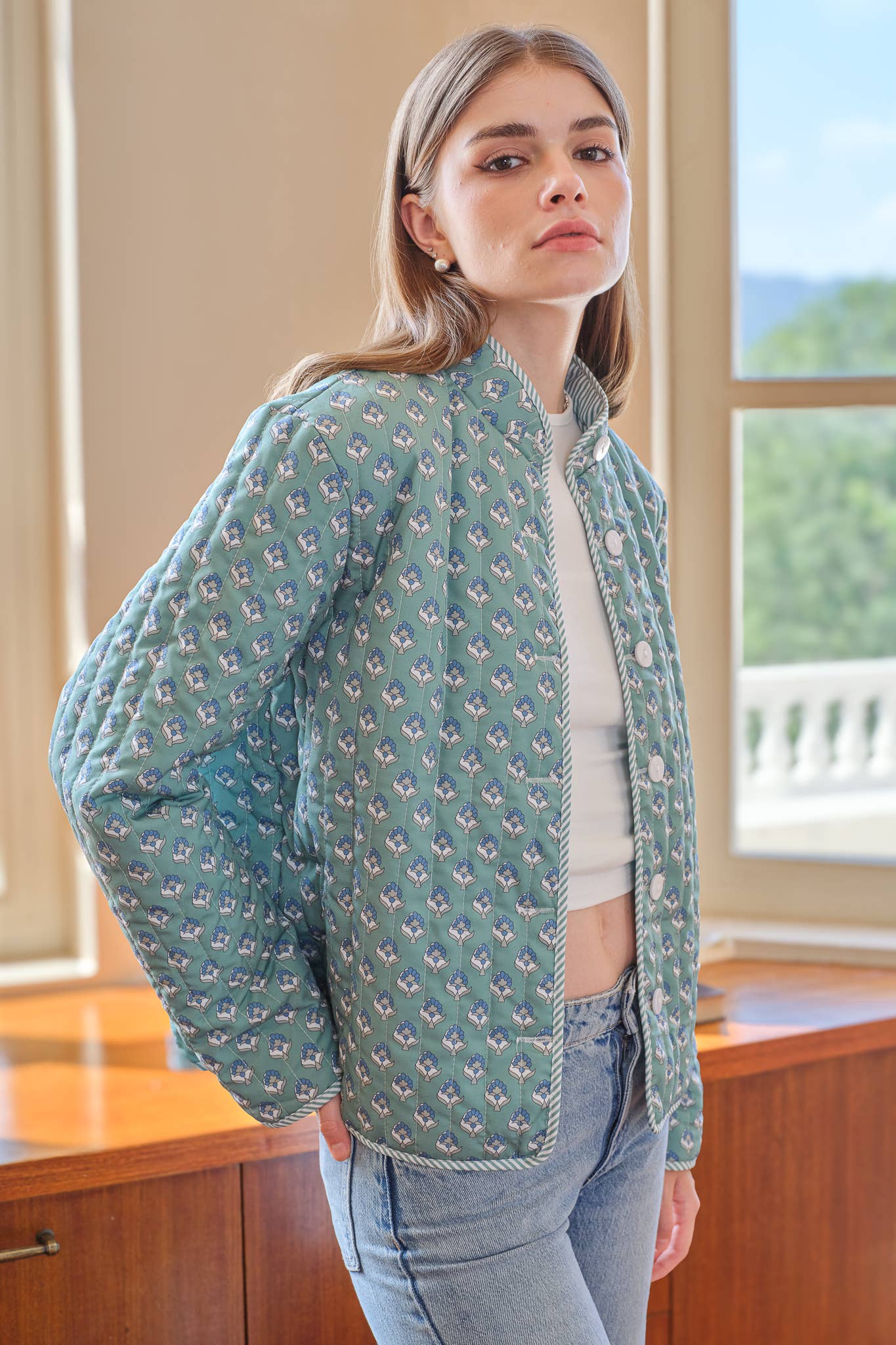 Çift Taraflı Tiffany Kapitone Ceket