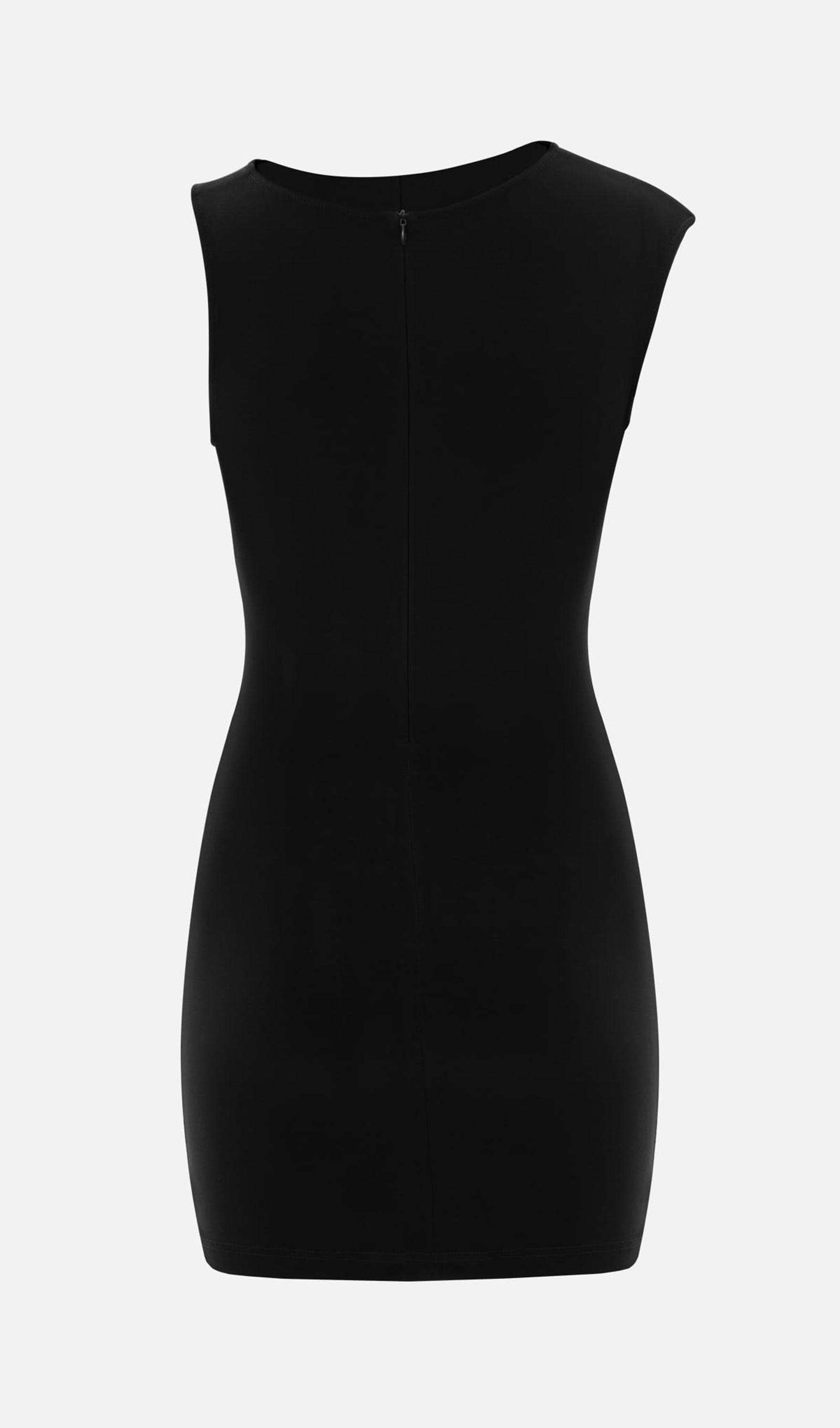 Asimetrik Omuz Geniş Bantlı Mini Elbise