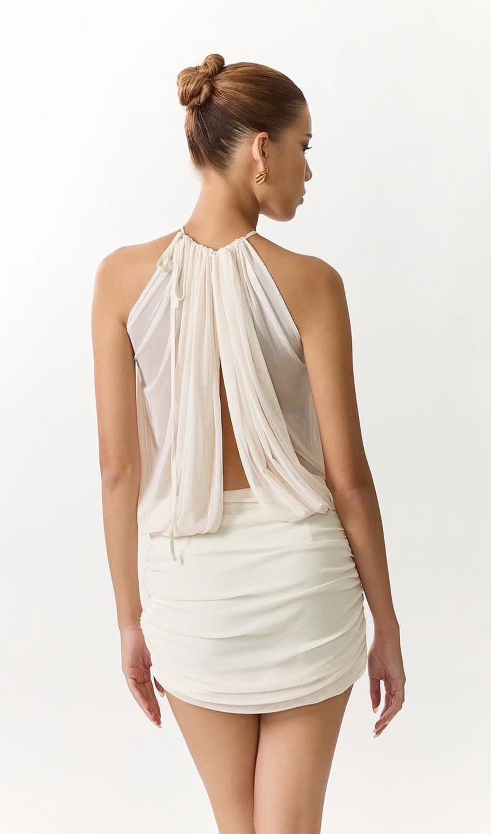 Halter Yaka Mini Etek