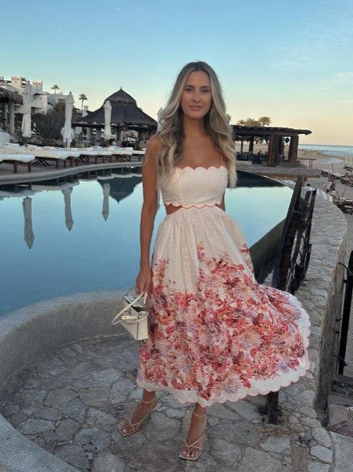 Lumina Çiçekli Maksi Elbise