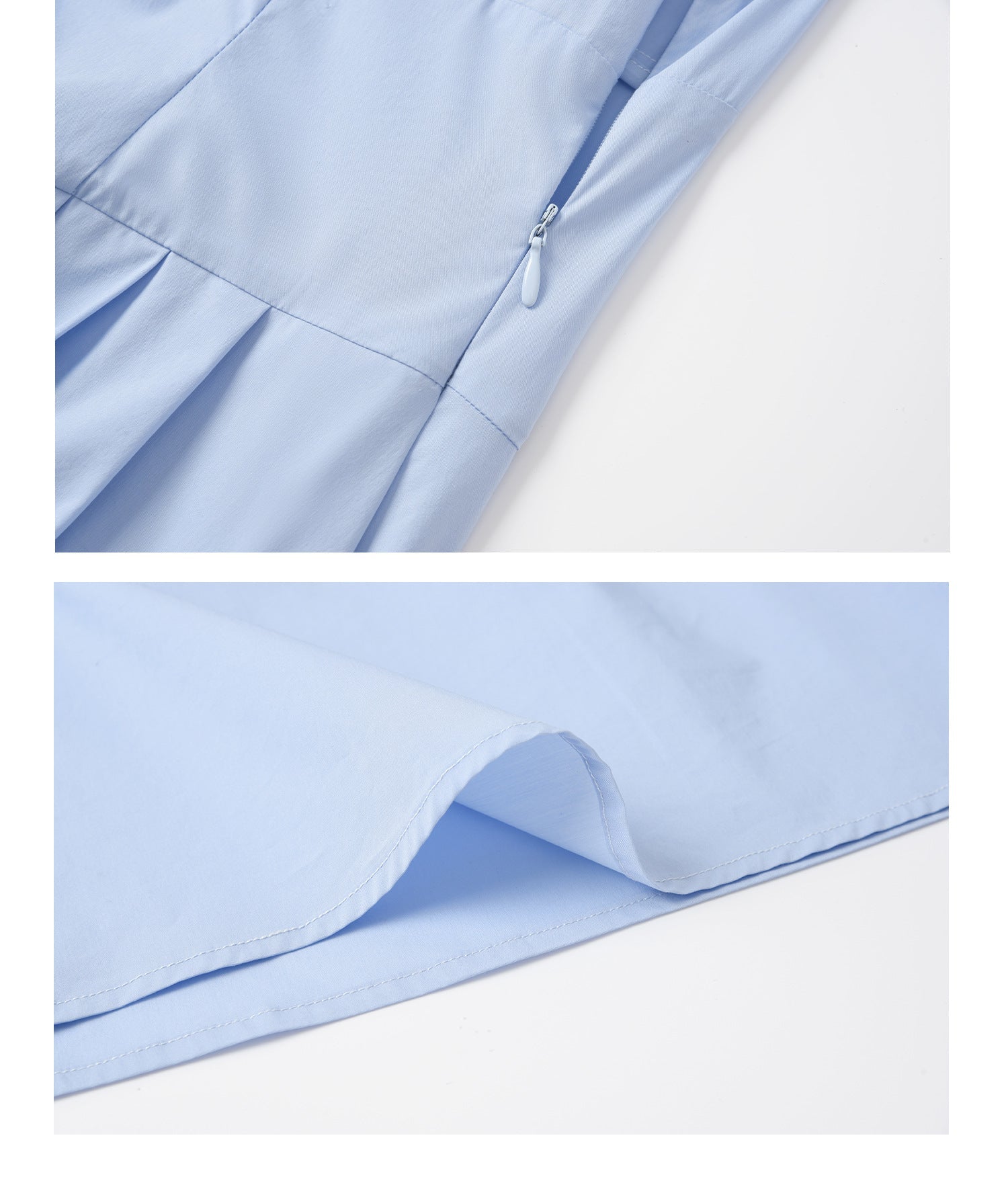 Aurora Kolsuz Polo Yaka Pamuklu Maxi Elbise