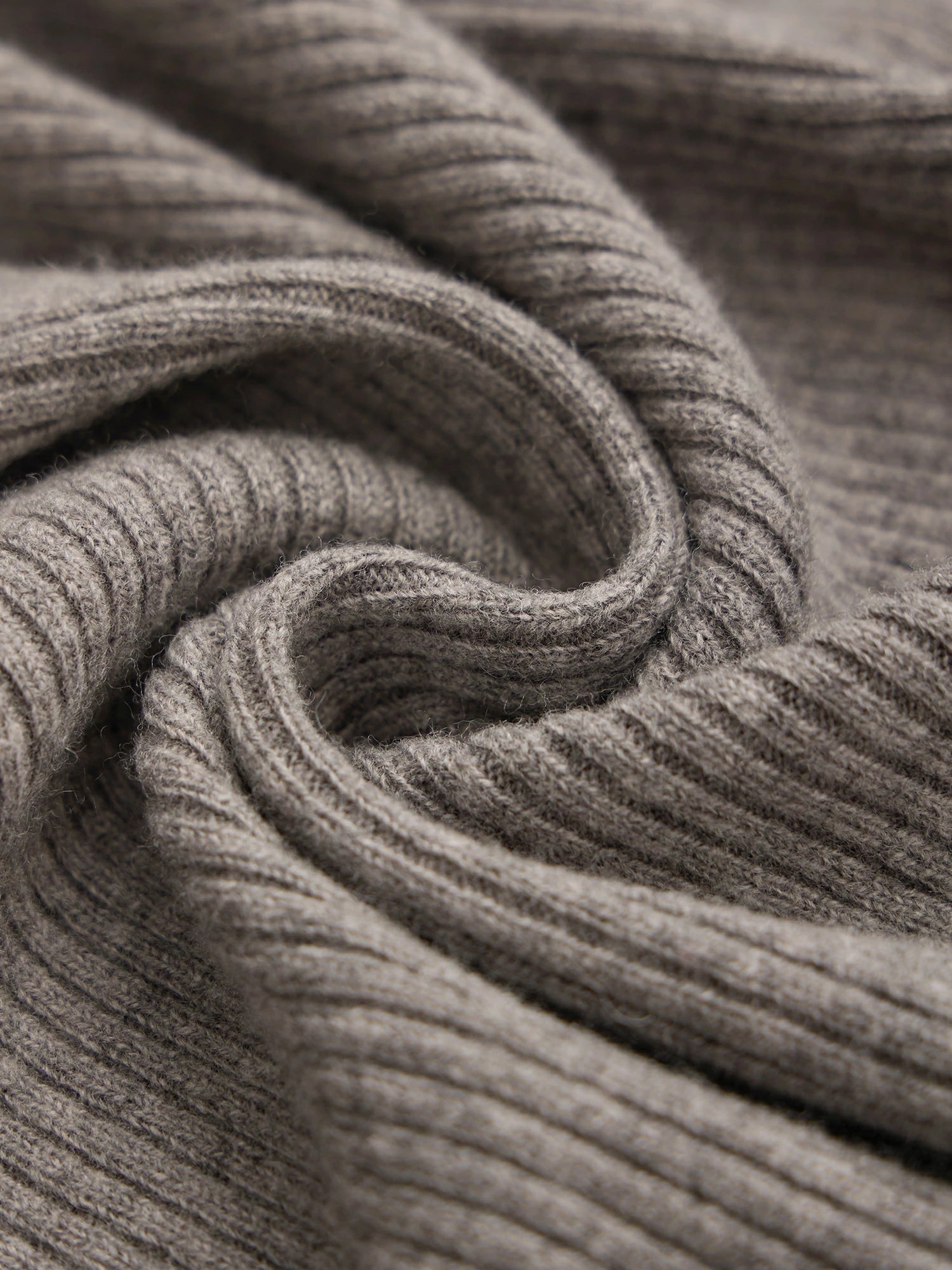 Yaka Kontrast Renkli Çift %100 Yün  Fermuarlı Örgü Hırka