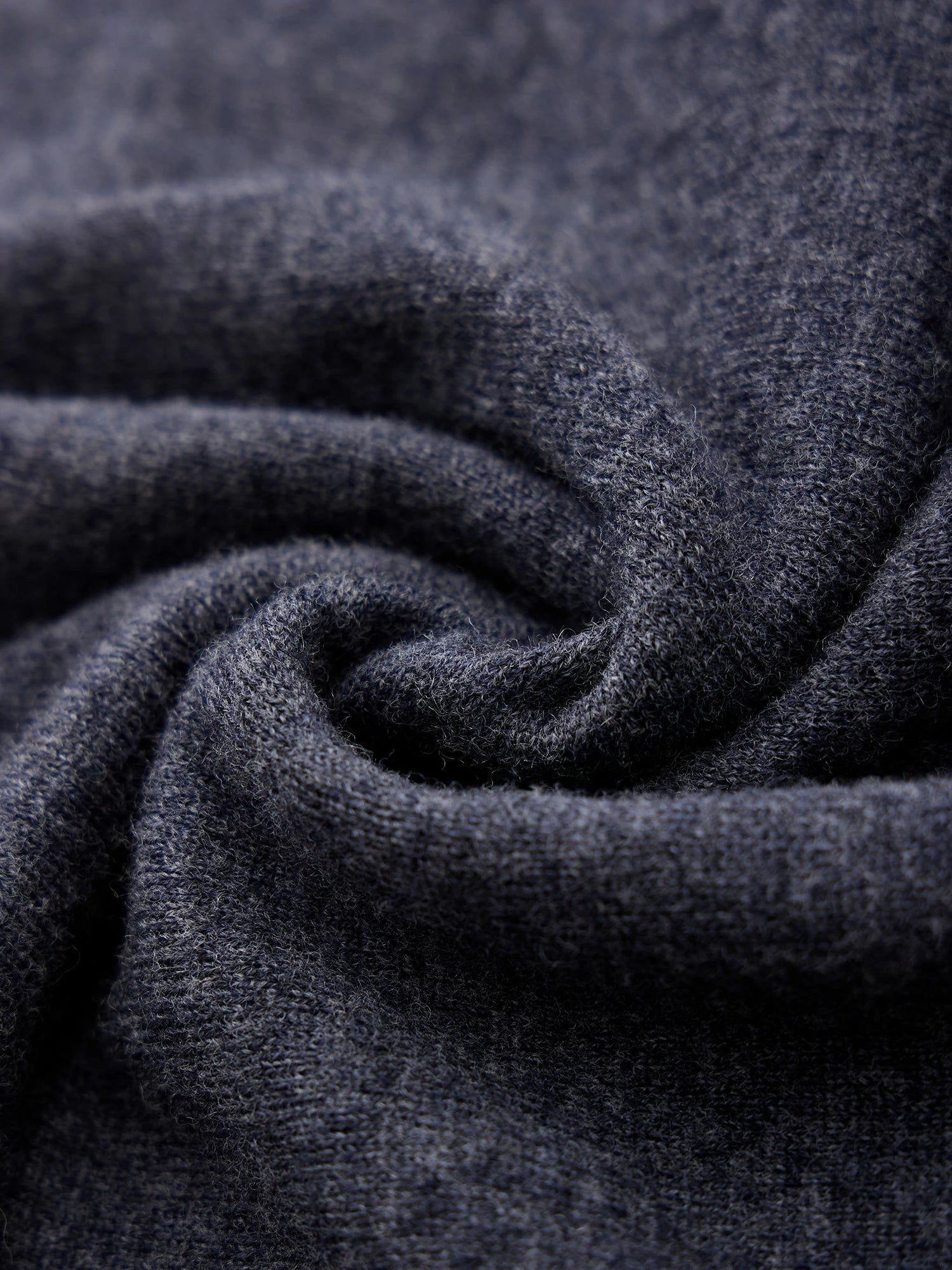 Yün Yuvarlak Yaka Örme Midi Elbise