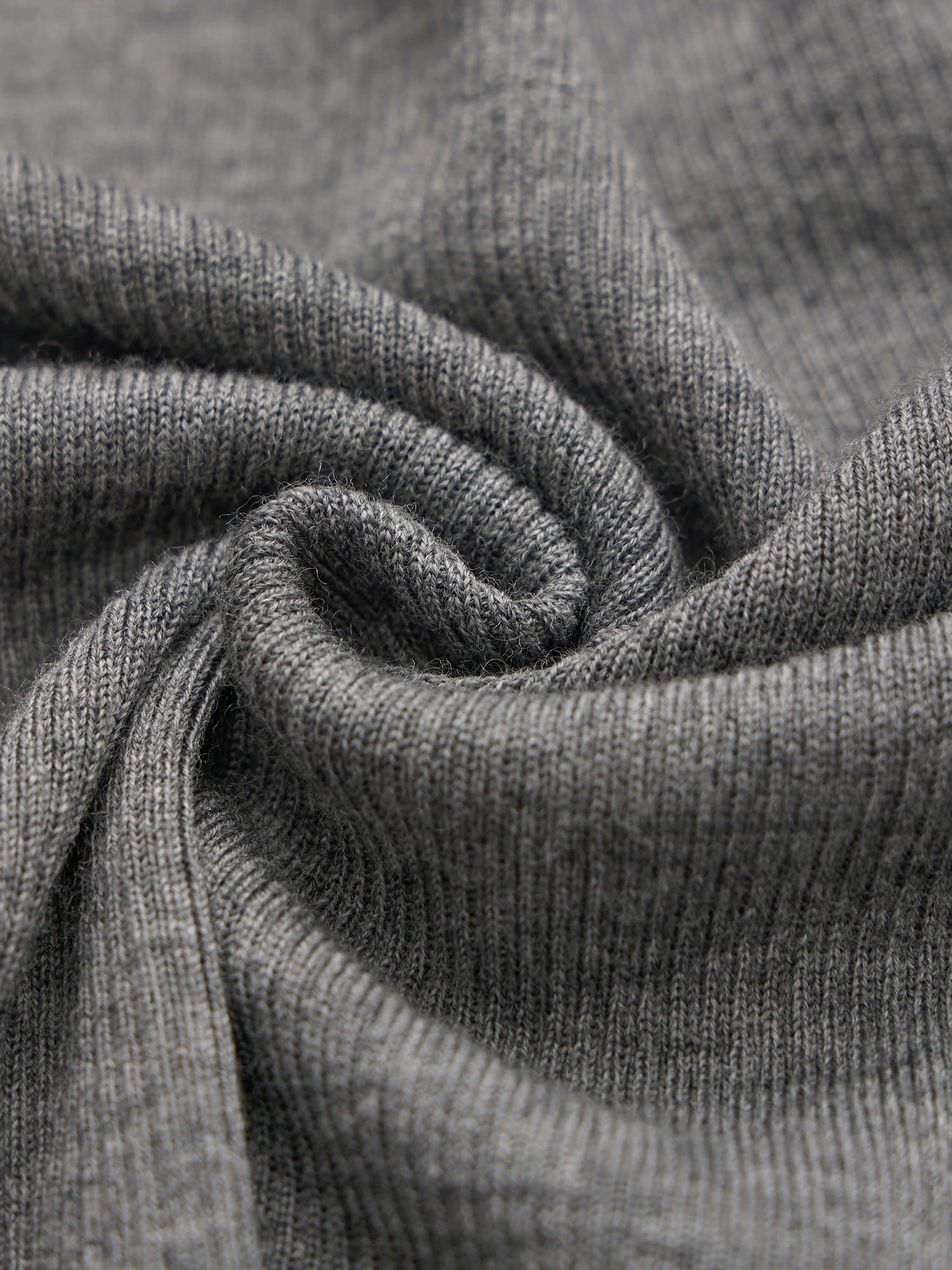 Yün Dik Yaka Çift Fermuarlı %100 Örgü Ceket