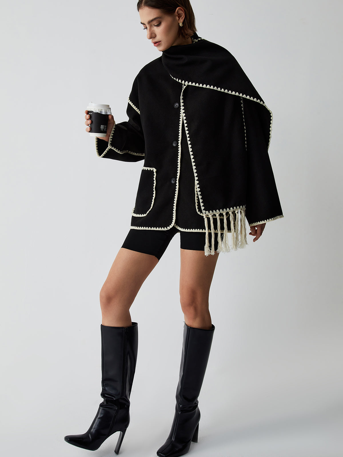 Ursula Kontrast Kesim Ceket