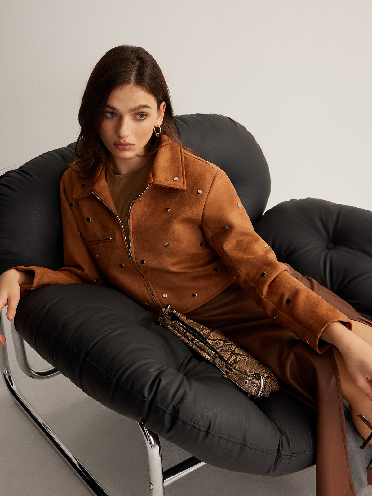 liza Fermuarlı Kısa Ceket