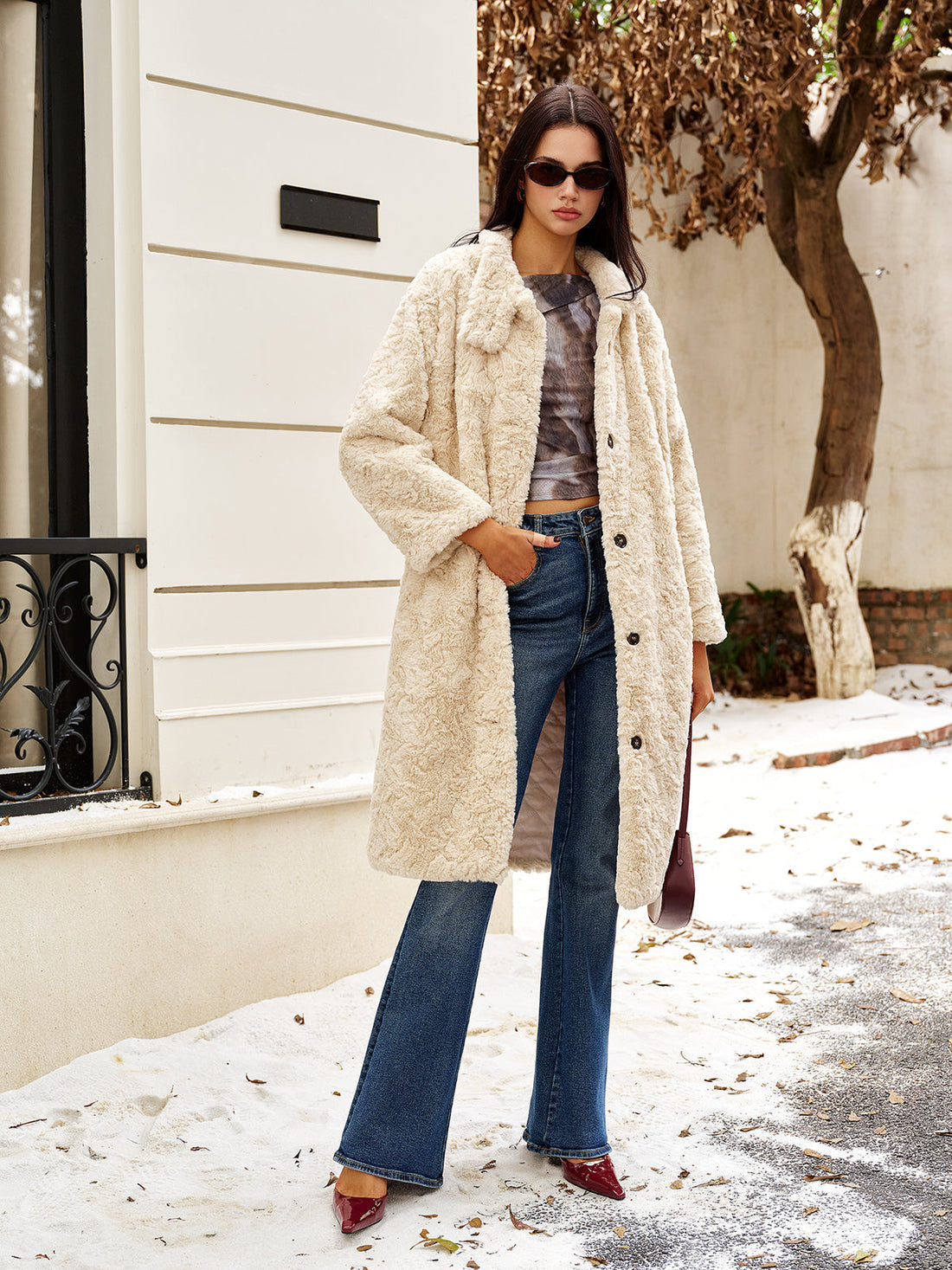 Helga Yüksek Yaka Palto