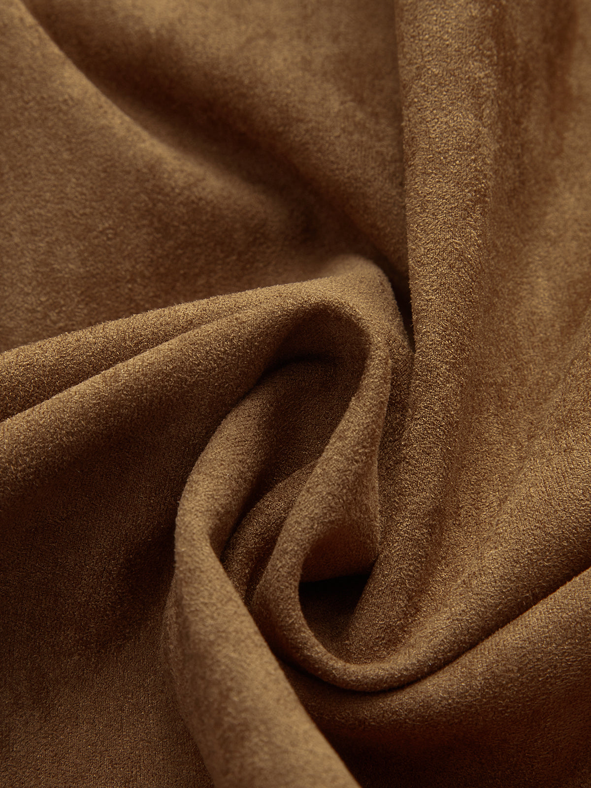 Camel Süet Kuşaklı Ceket