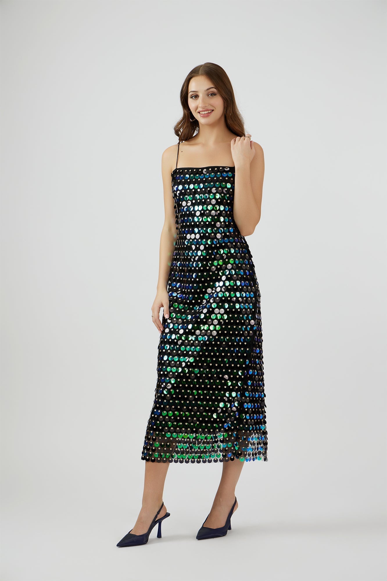 Bella Sequined Midi Dress