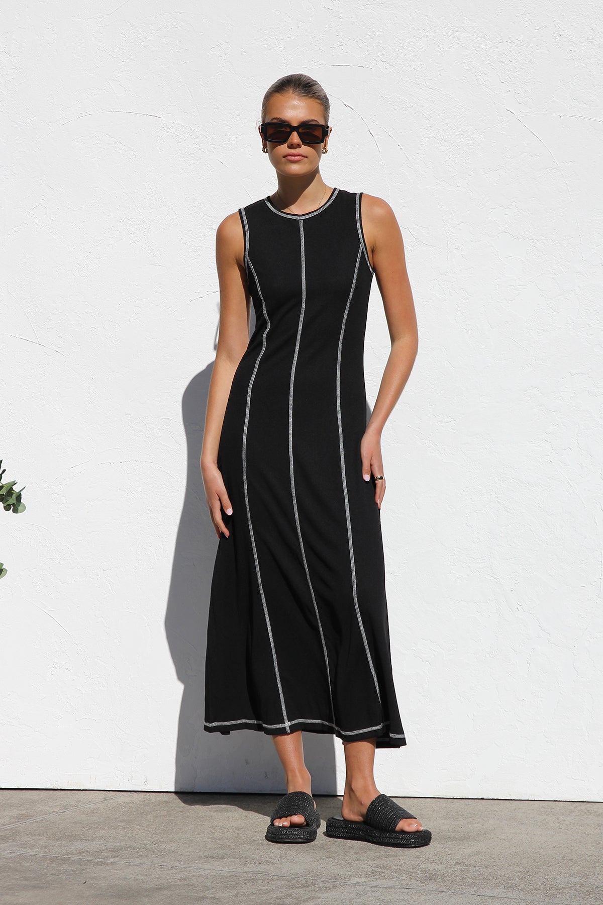 Ariana Maxi Elbise-Siyah