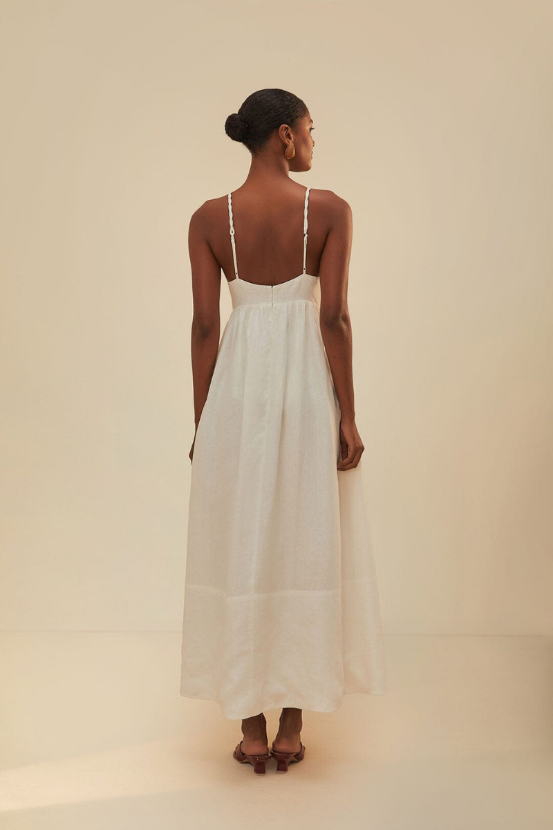 Laura Spagetti Hindistan Cevizi Ağacı Maxi Elbise