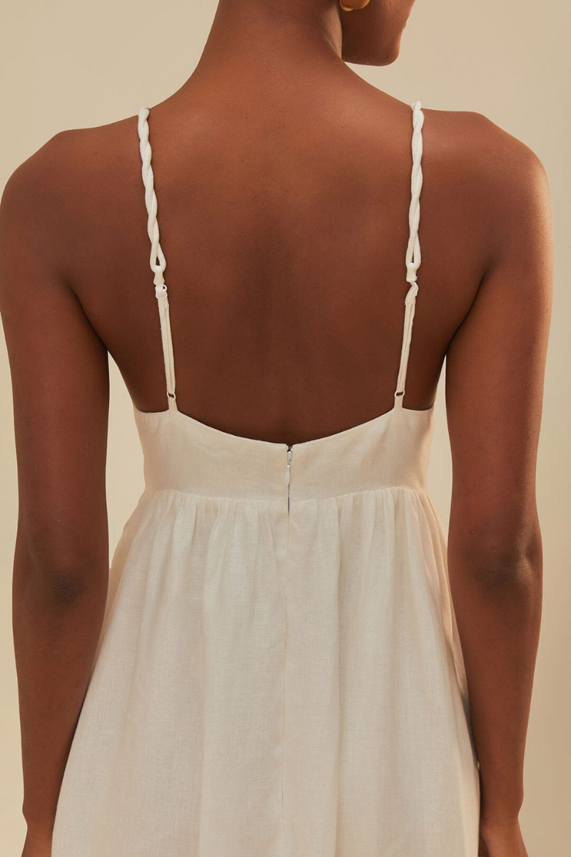 Laura Spagetti Hindistan Cevizi Ağacı Maxi Elbise