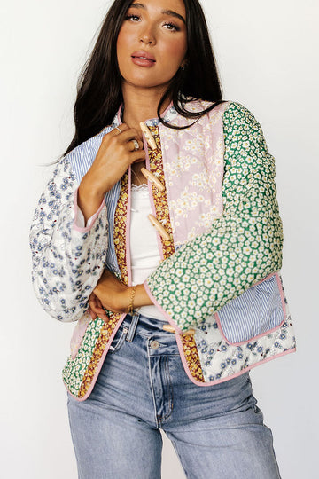 Patchwork Kapitone Ceket