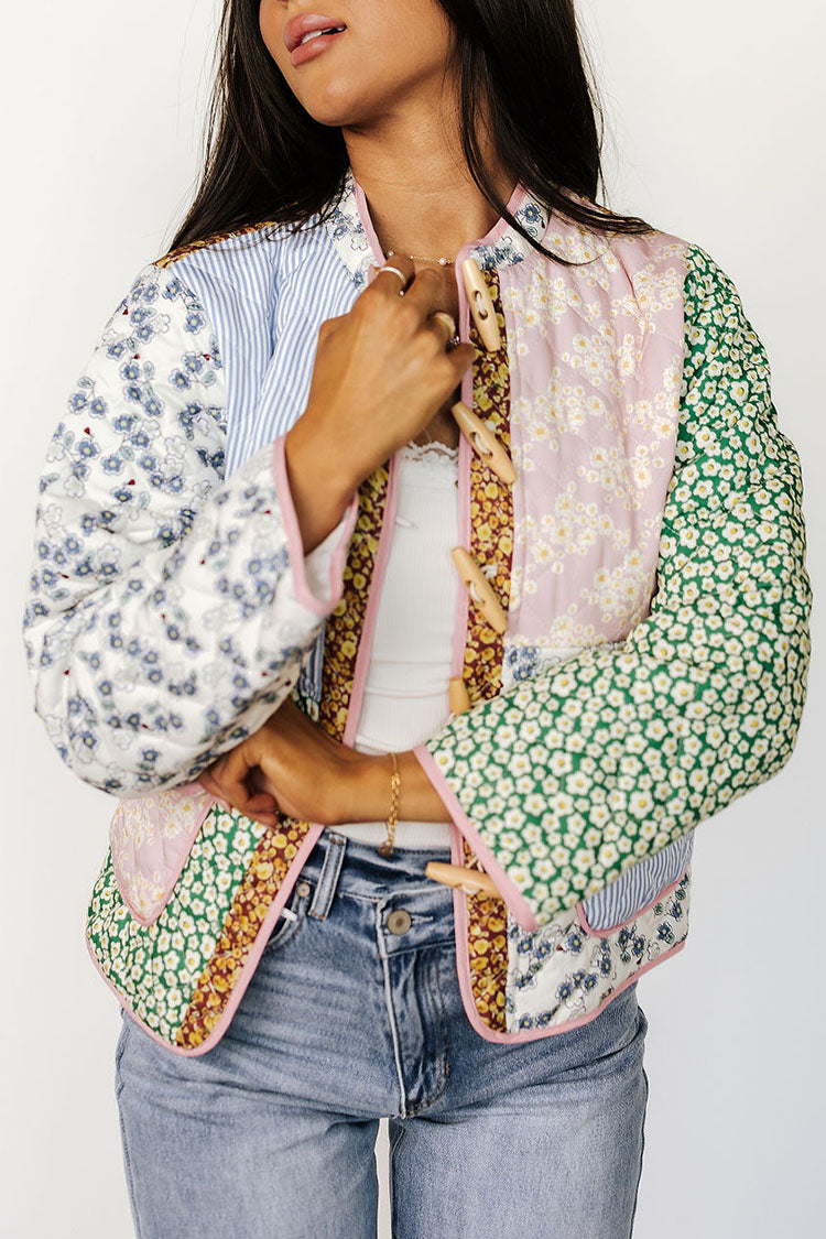 Patchwork Kapitone Ceket