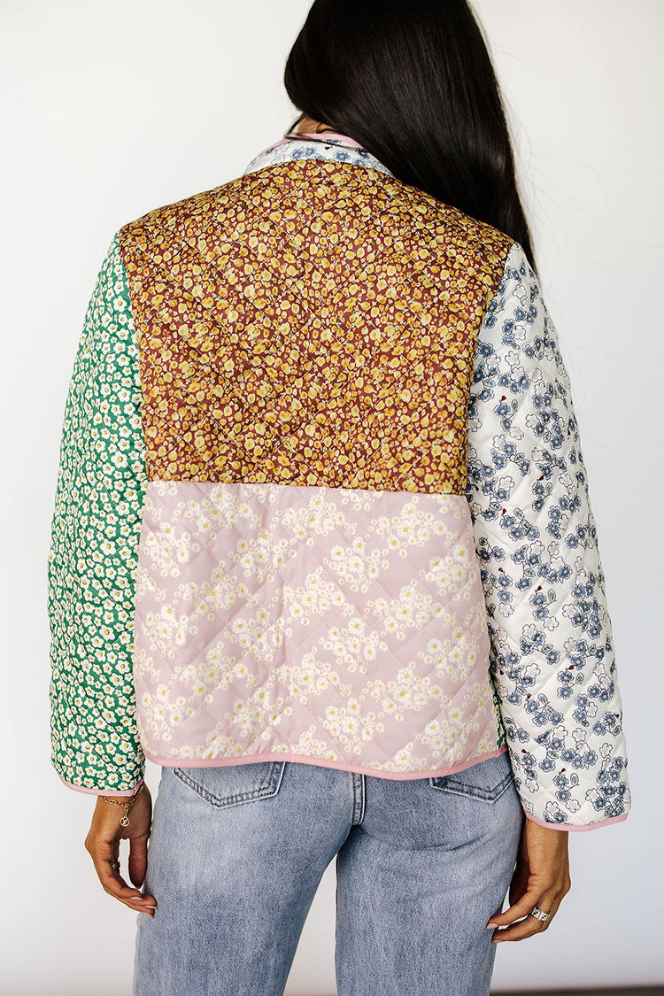 Patchwork Kapitone Ceket