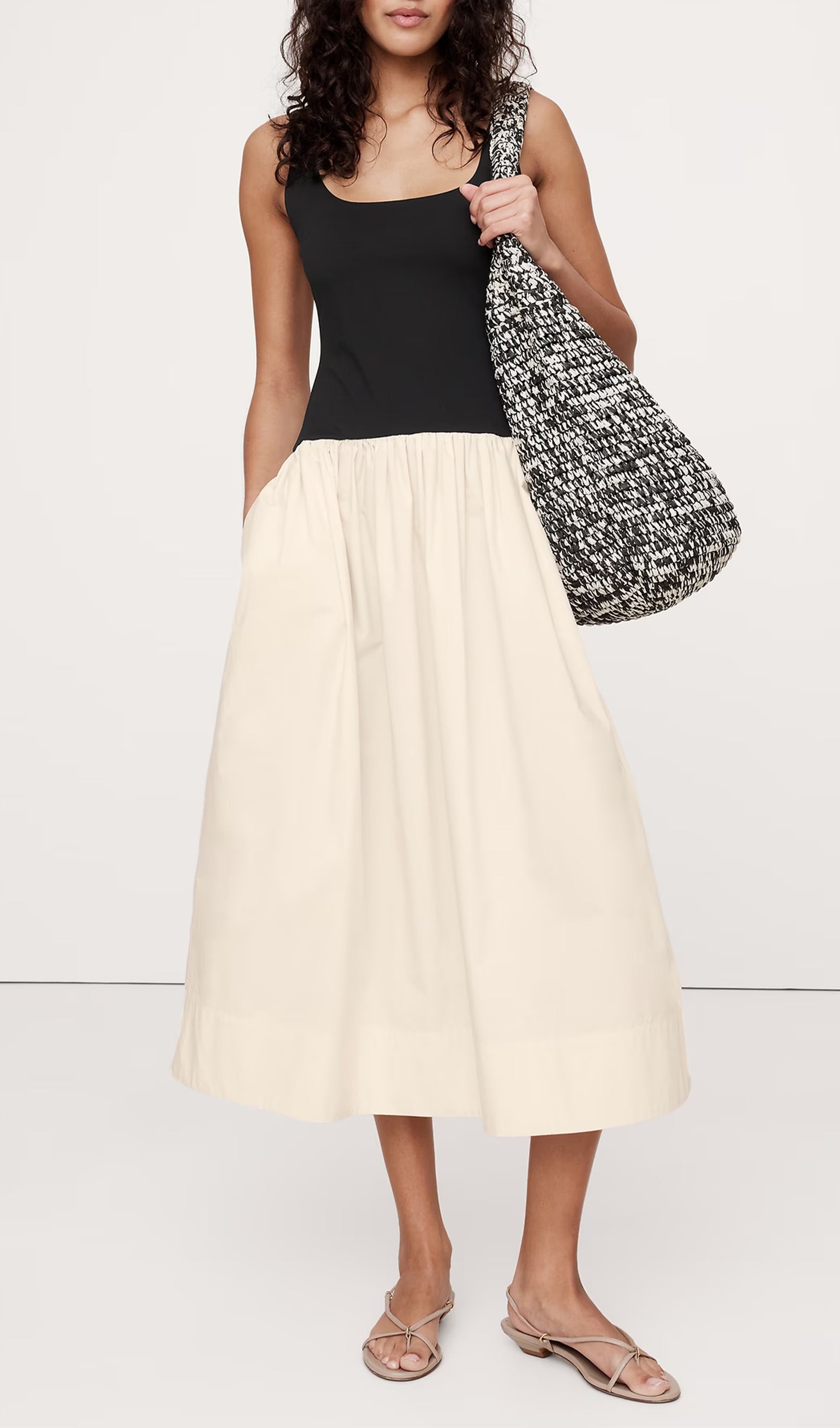 Damla Bel Midi Elbise