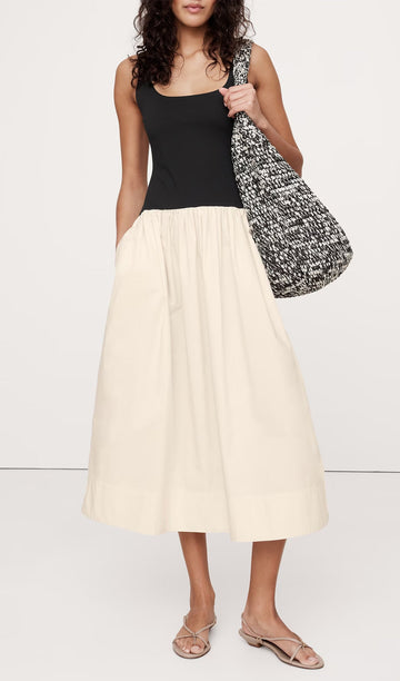 Damla Bel Midi Elbise