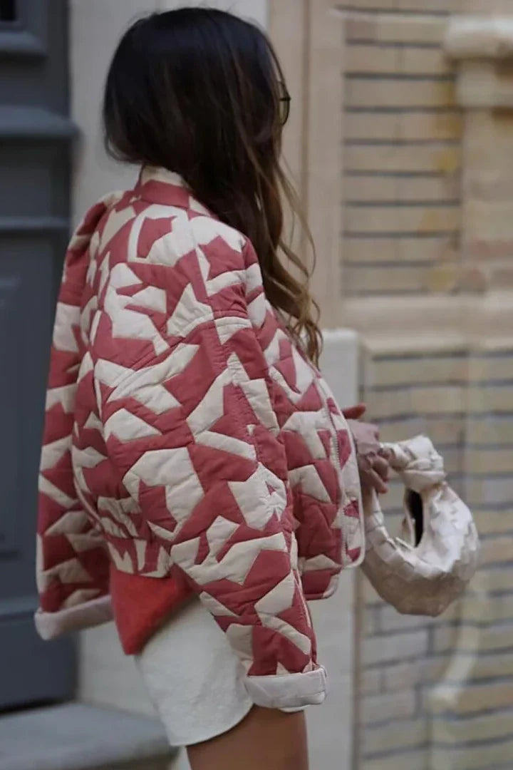 Patchwork Kapitone Ceket