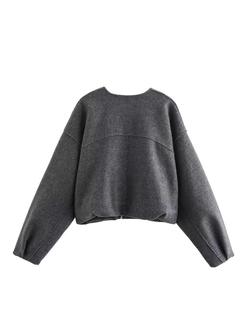 Coralie Yuvarlak Yaka Modern Ceket