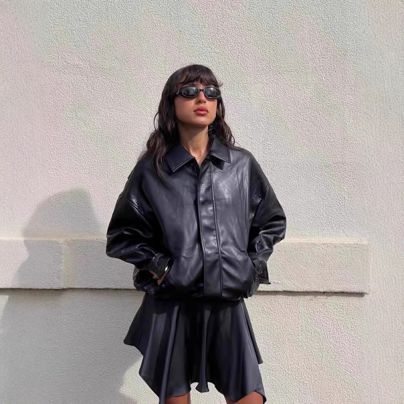 Althea Oversize Deri Ceket