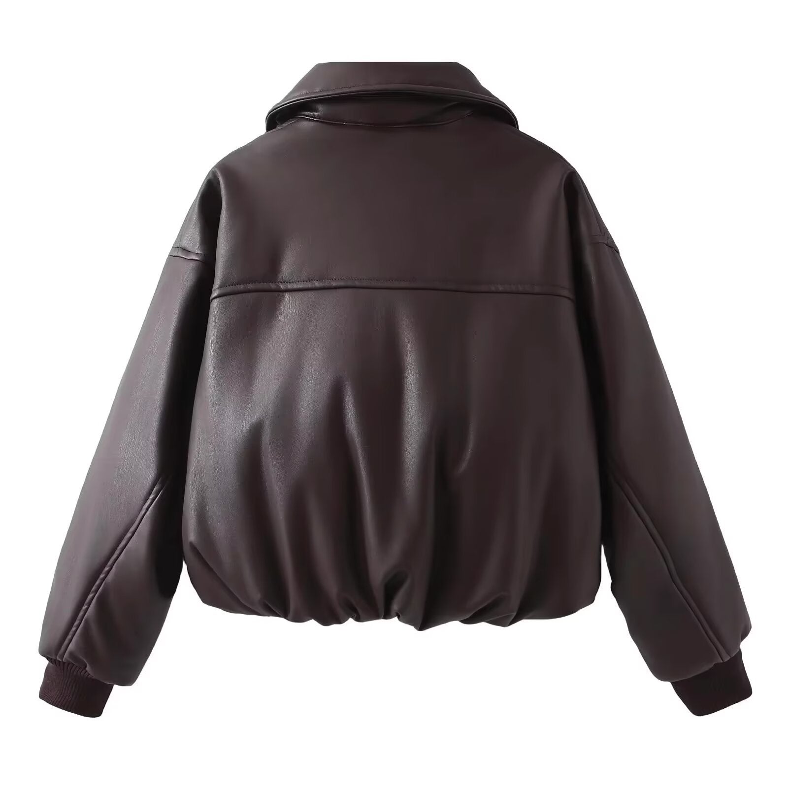 Sabina Modern Bomber Deri Ceket