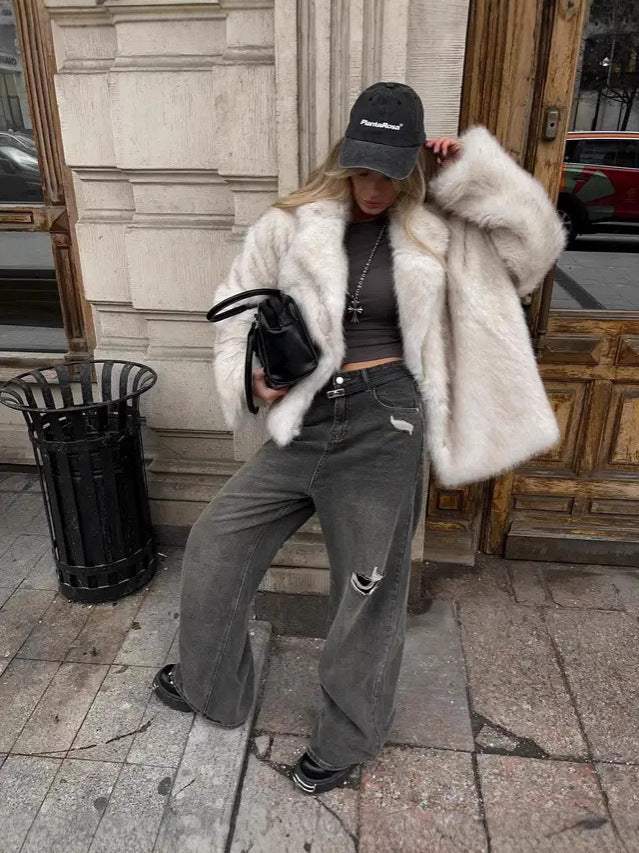 Yumuşak Dokulu Kürk Ceket