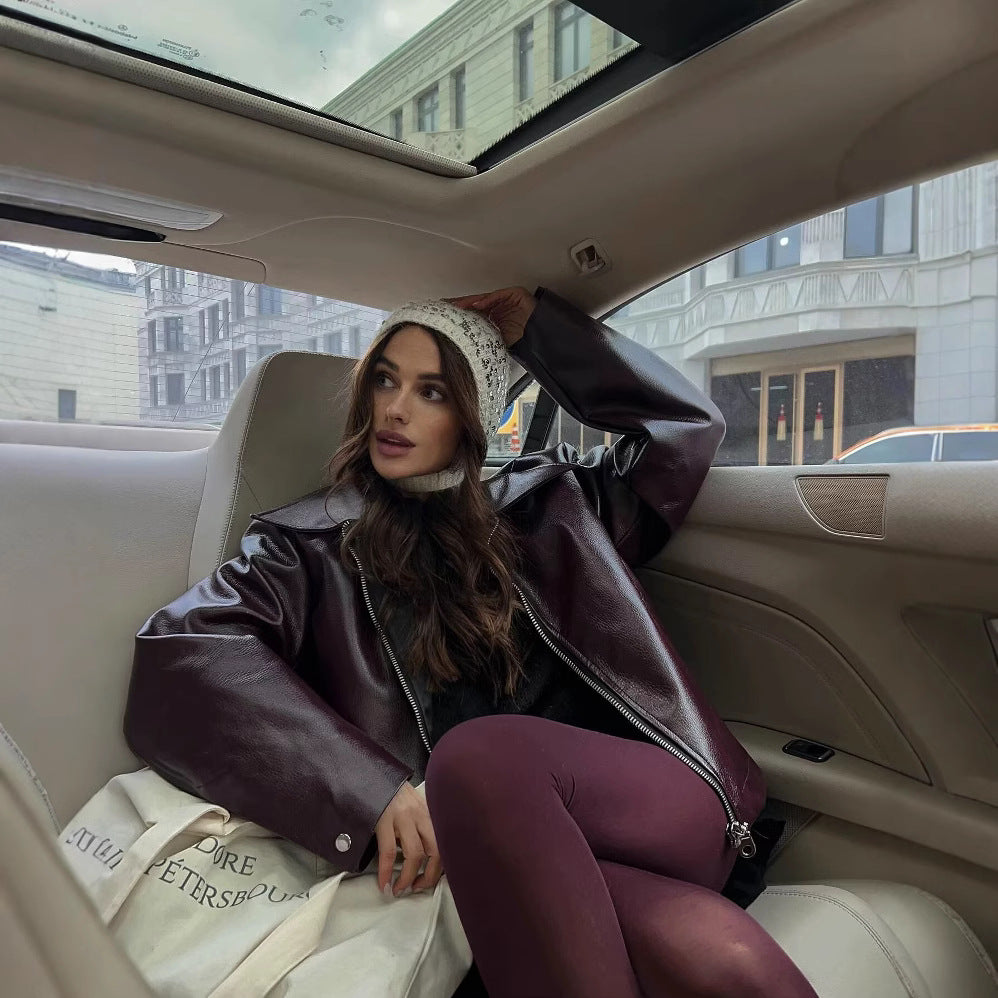 Arlena Oversize Deri Ceket