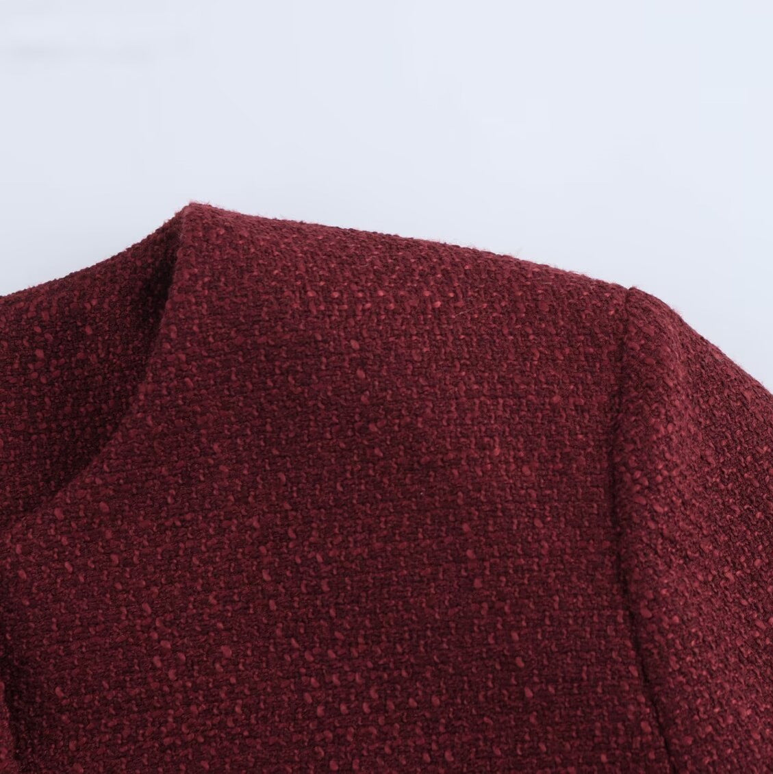 Altın Düğmeli Bordo Ceket