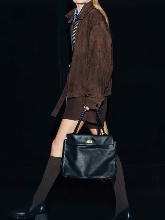 Levana Süet Fermuarlı Ceket