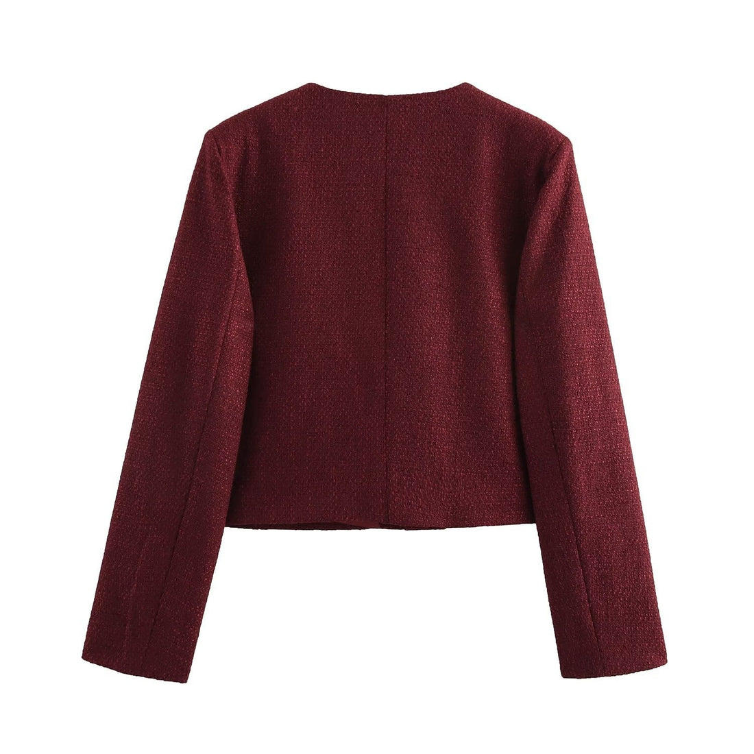 Altın Düğmeli Bordo Ceket