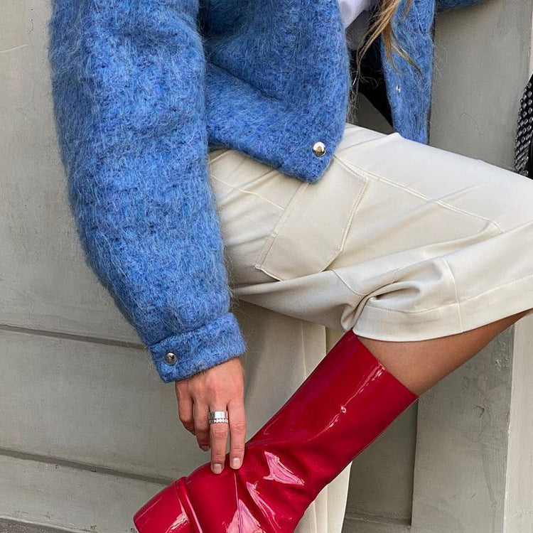 Düğme Klipsli Yaka Ceketi